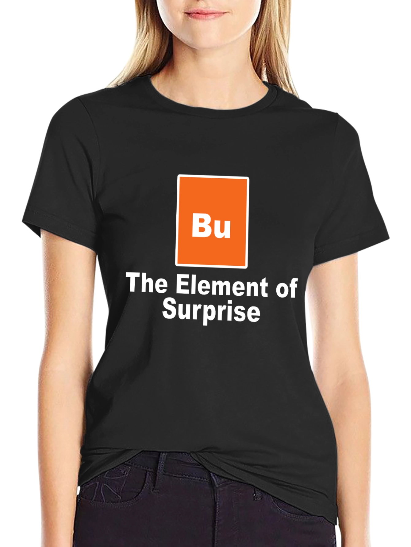 Black The Element of Surprise T-Shirt view 2