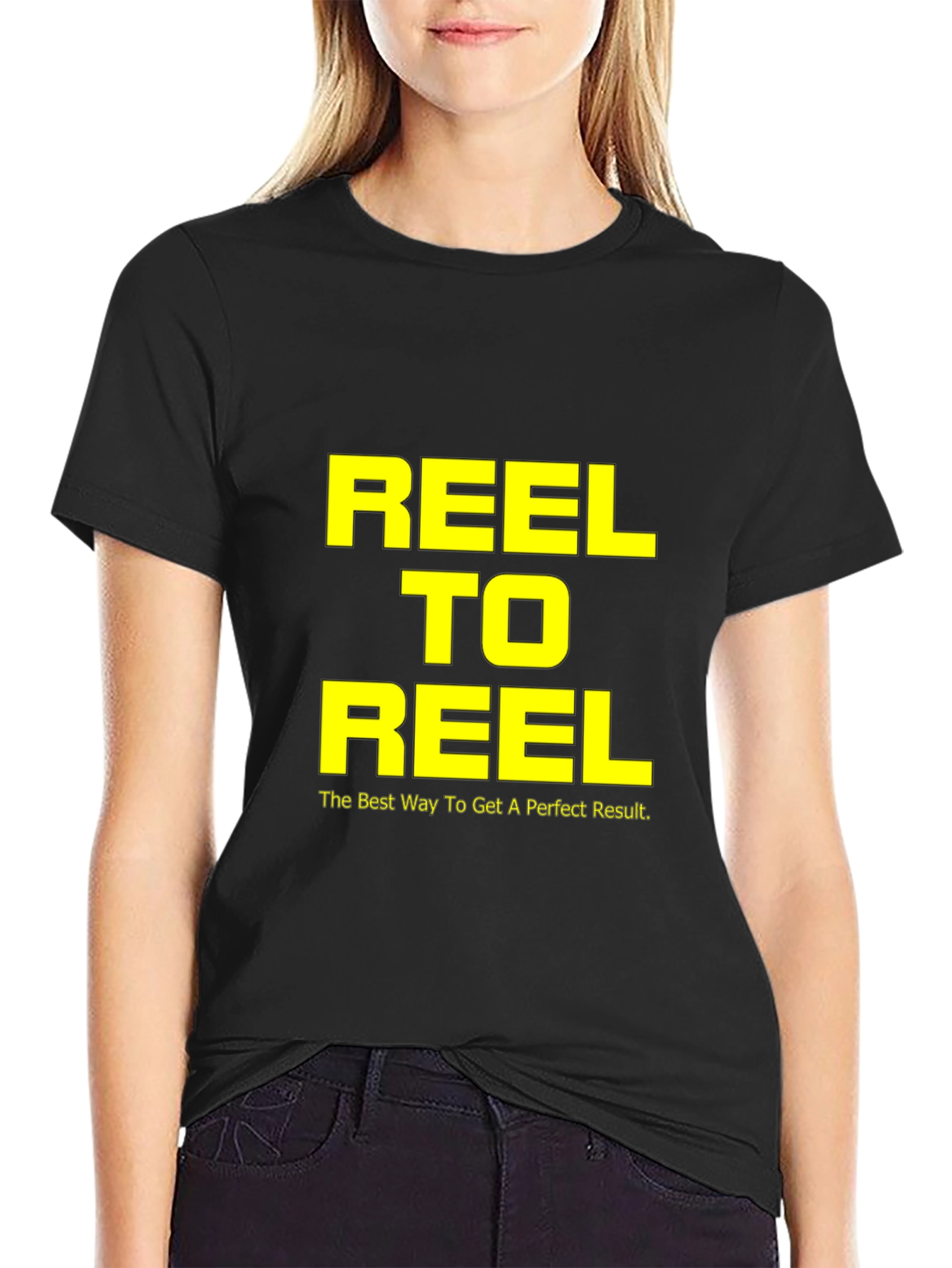 Black Reel To Reel Graphic Tee - Best Way To Get A Perfect Result view 2