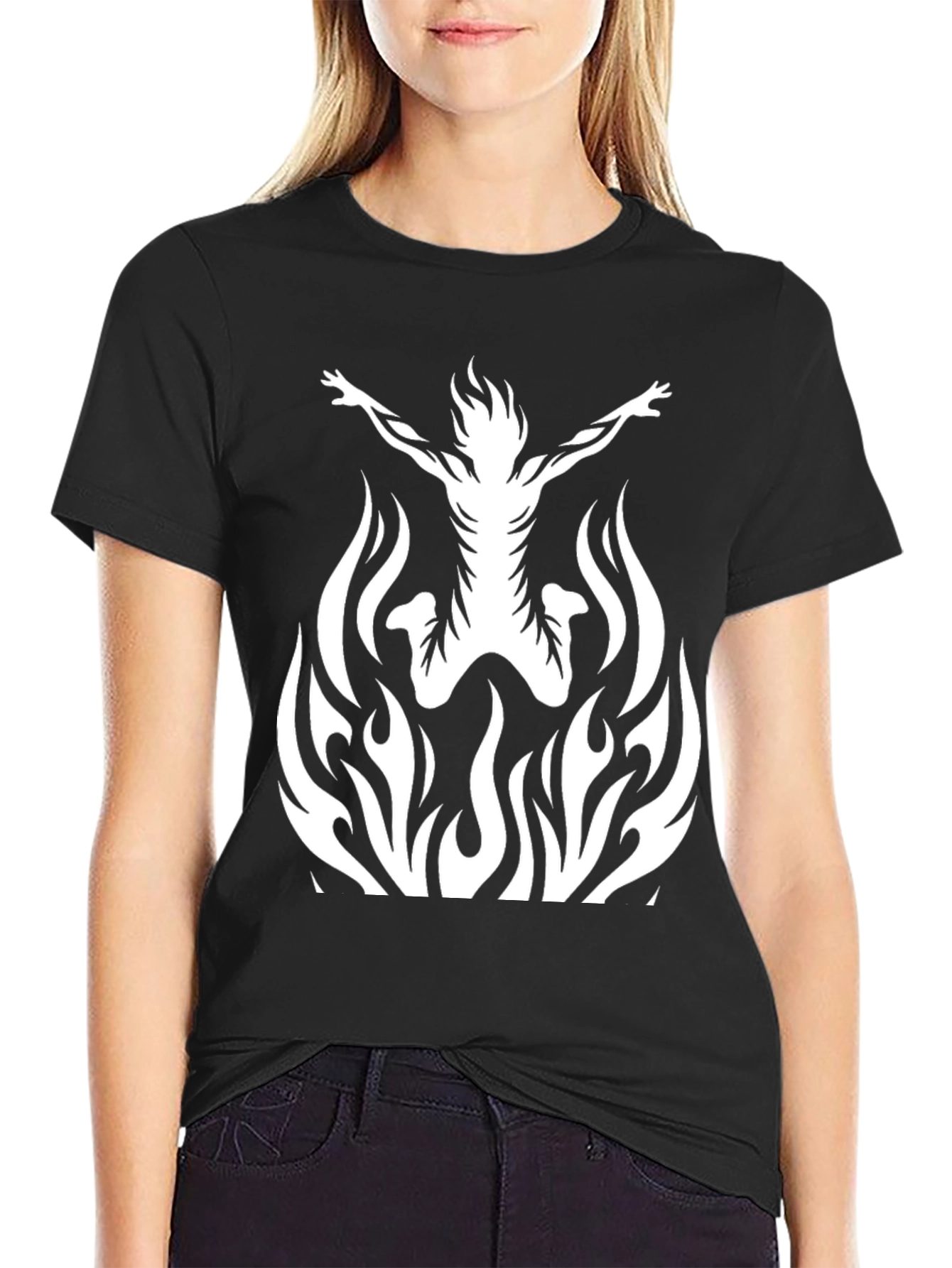 Black Phoenix Flame T-Shirt - Rise From the Ashes! view 2