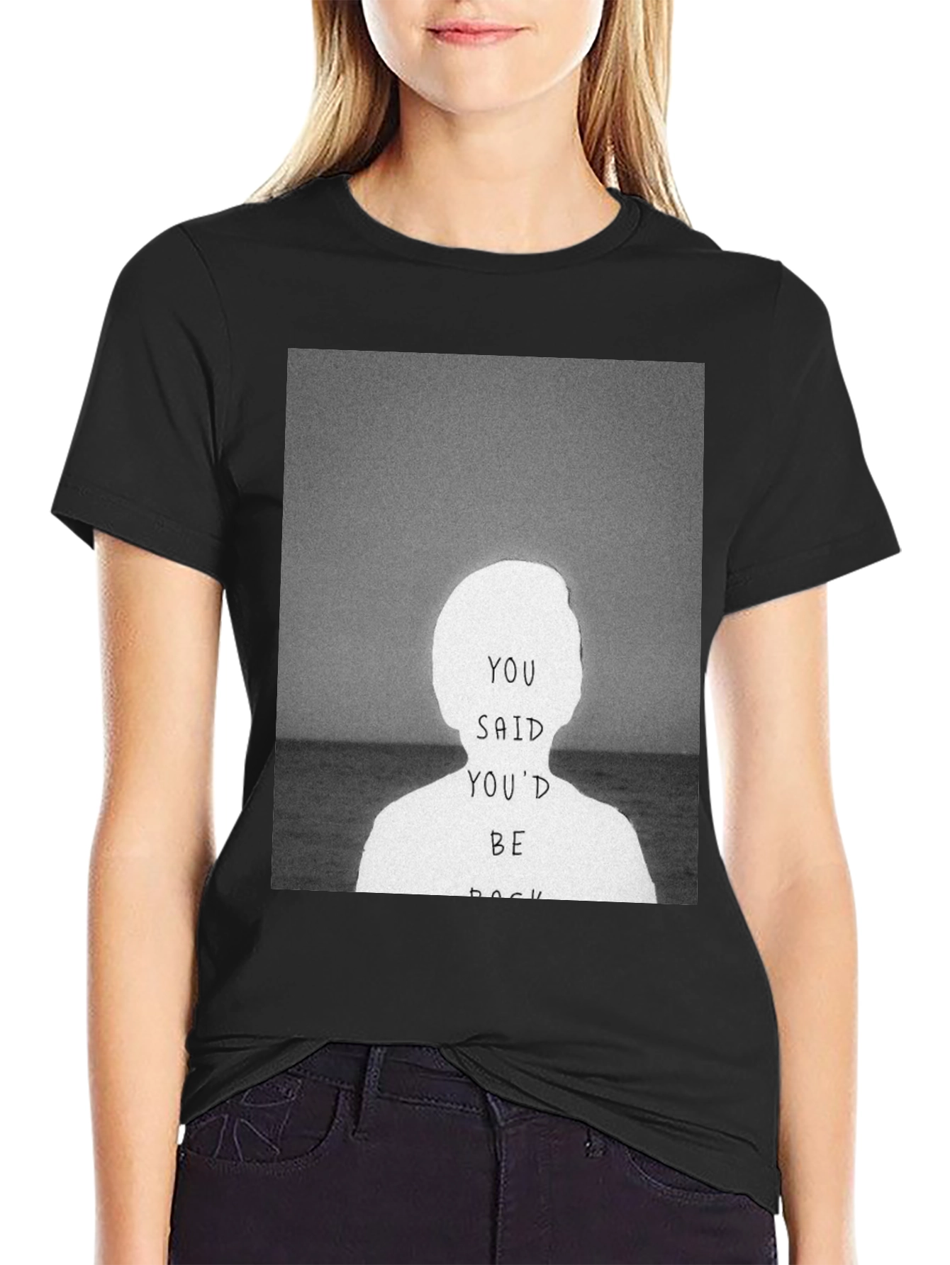 Black You Said You'd Be Back Graphic Tee view 2