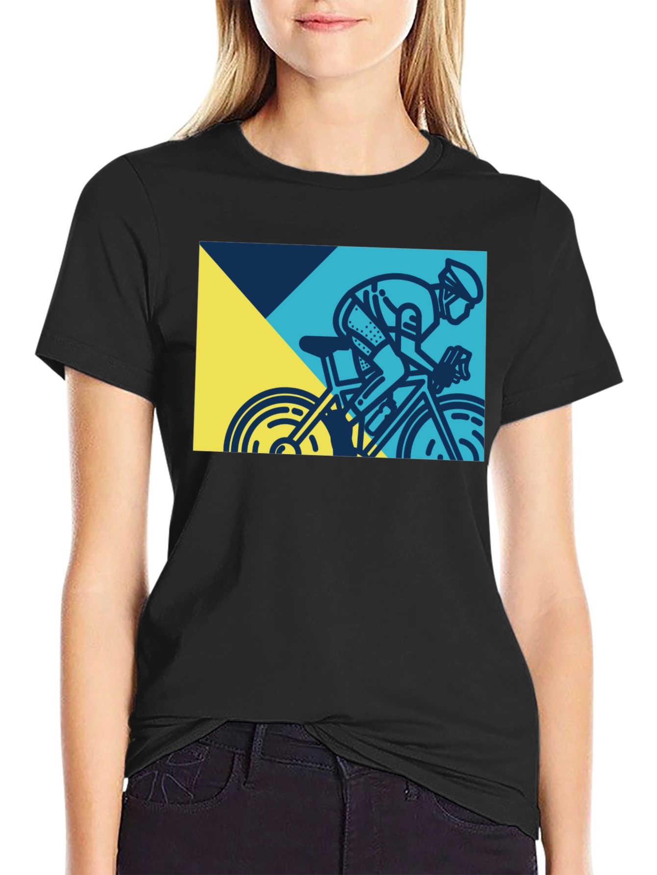 Cycling Graphic Tee - Men's Black T-Shirt - 2