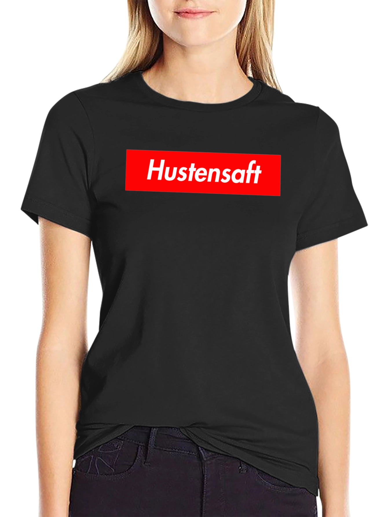 Black Hustensaft Black T-Shirt - Novelty Graphic Tee view 2