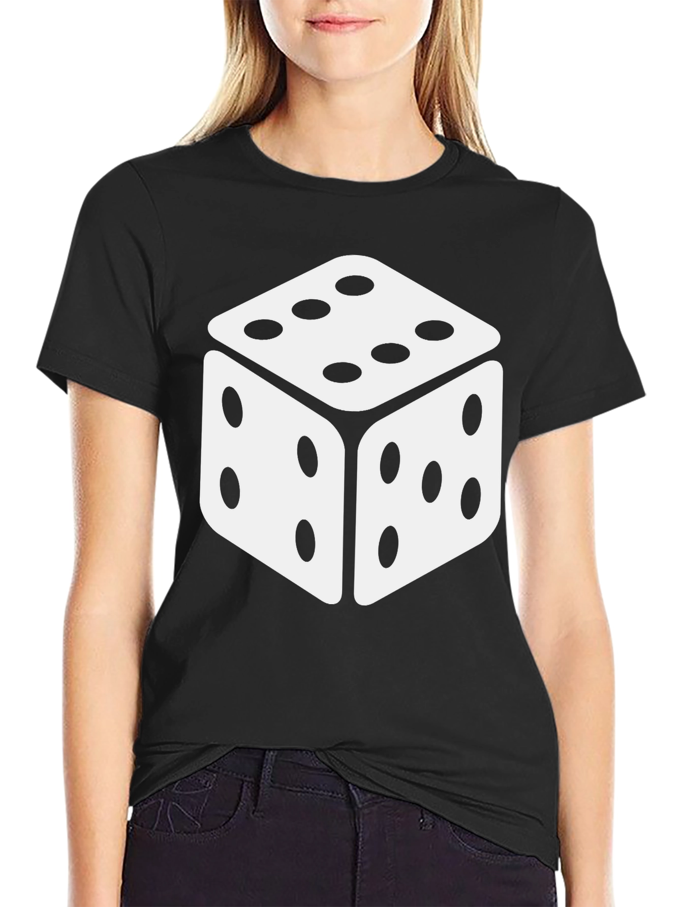 Black Dice Graphic Tee - Stylish Casual Wear view 2