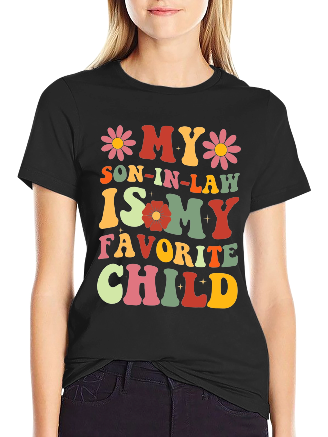 Black My Son-In-Law Favorite Child Graphic Tee view 2
