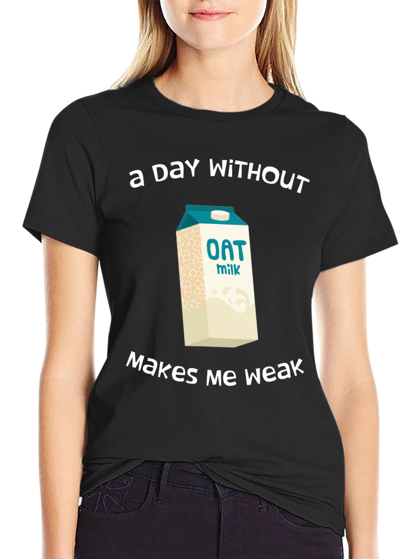 Oat Milk Lover T-Shirt - "Makes Me Weak" - 2
