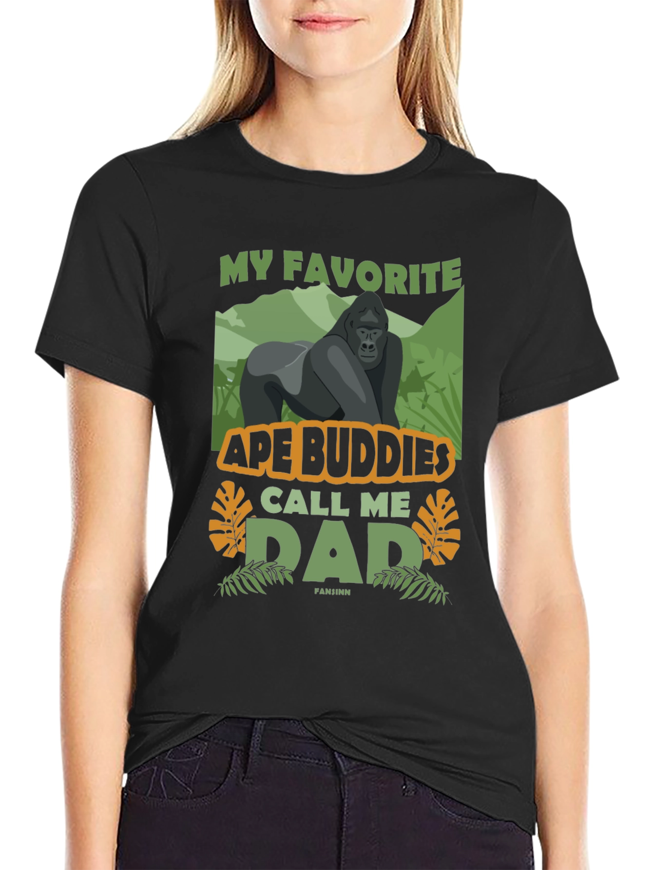 Black Ape Buddies Dad Graphic T-Shirt view 2
