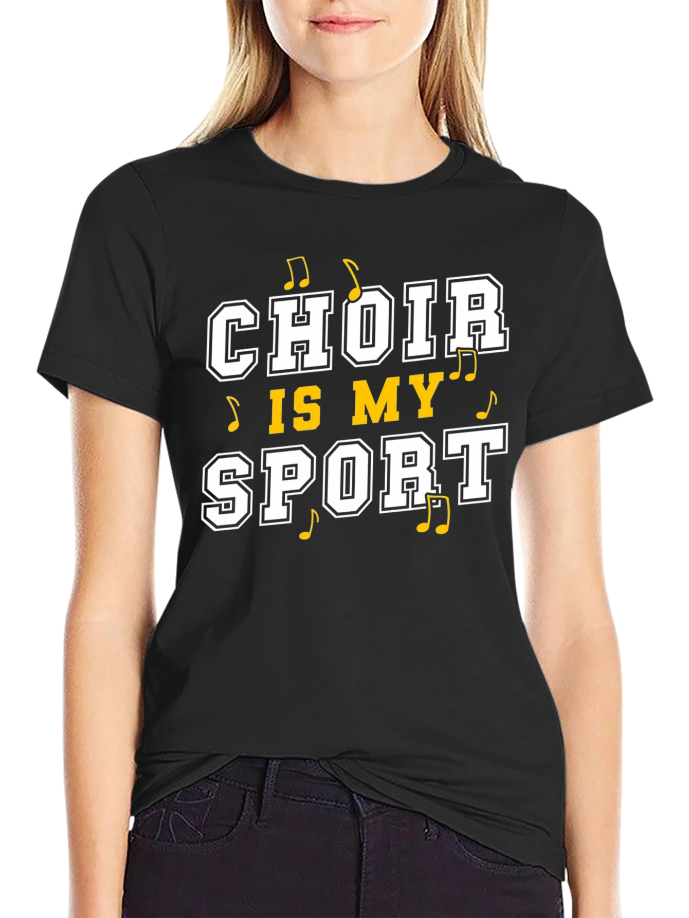 Black Choir is My Sport Black T-Shirt view 2