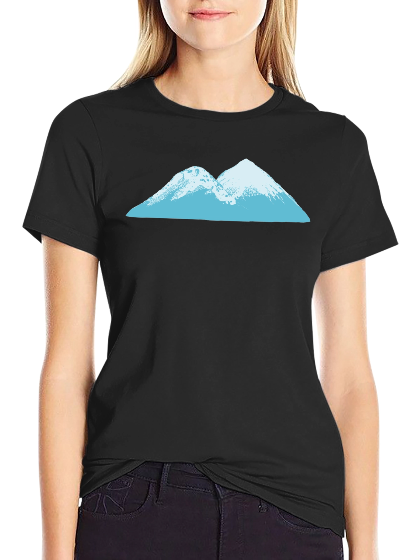 Black Mountain Graphic Tee - Black Cotton Blend view 2