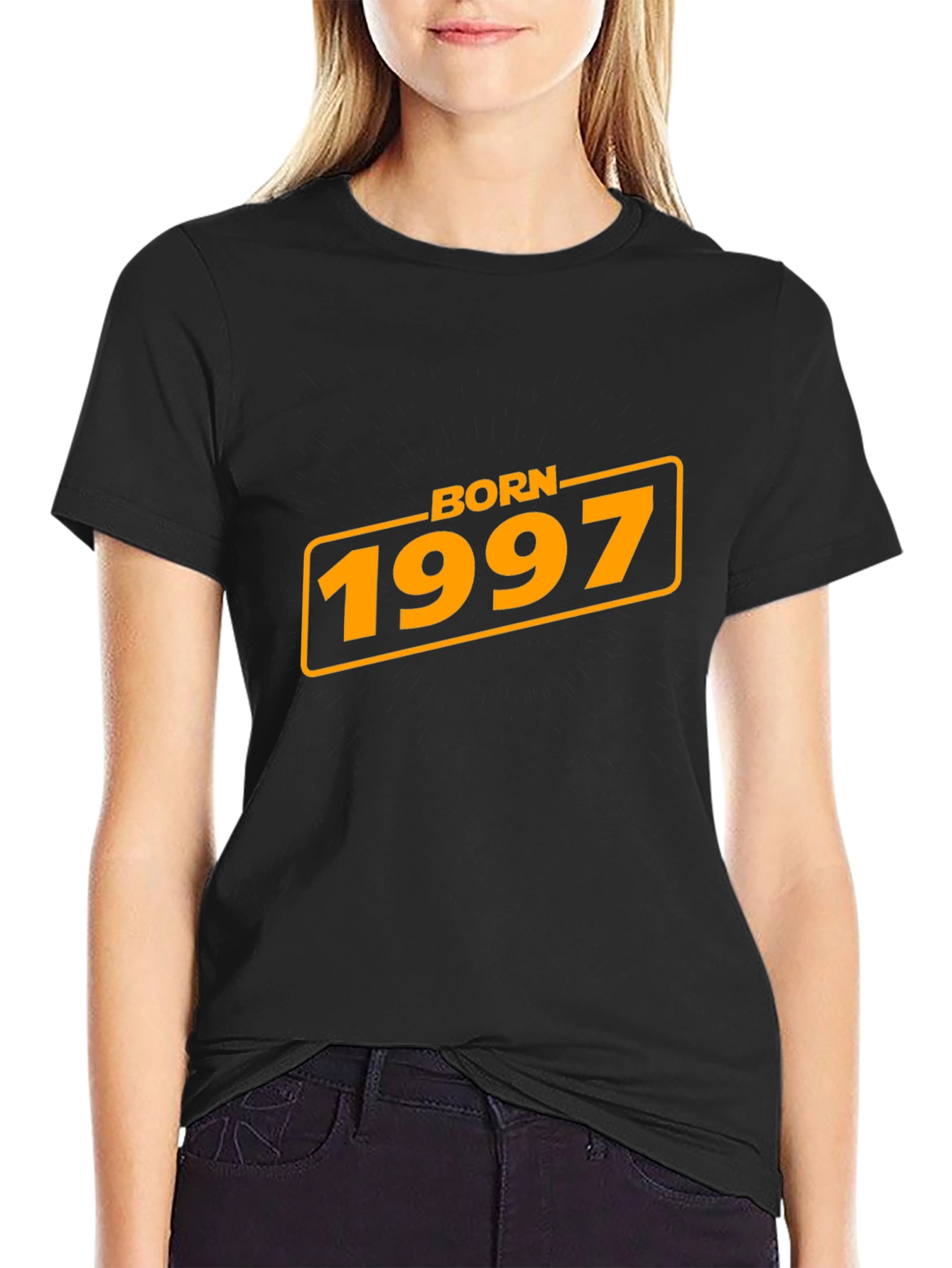 Black Born in 1997 Black Graphic Tee view 2