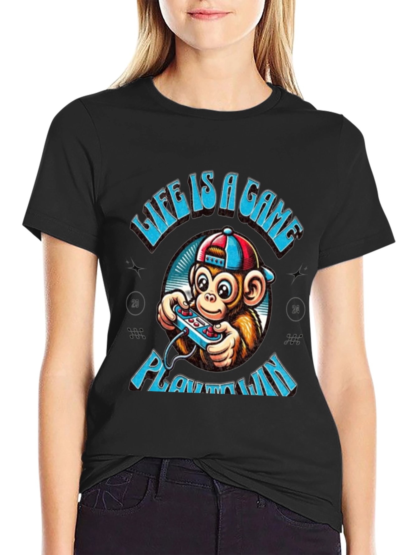 Black Life is a Game T-Shirt - Play to Win view 2