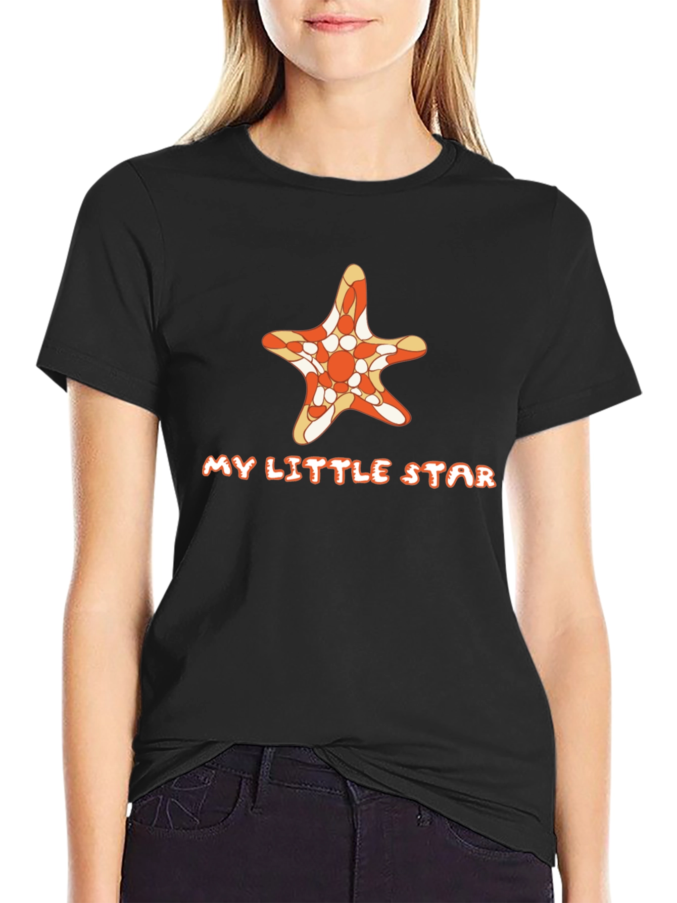 Black My Little Star Graphic Tee - Unisex view 2