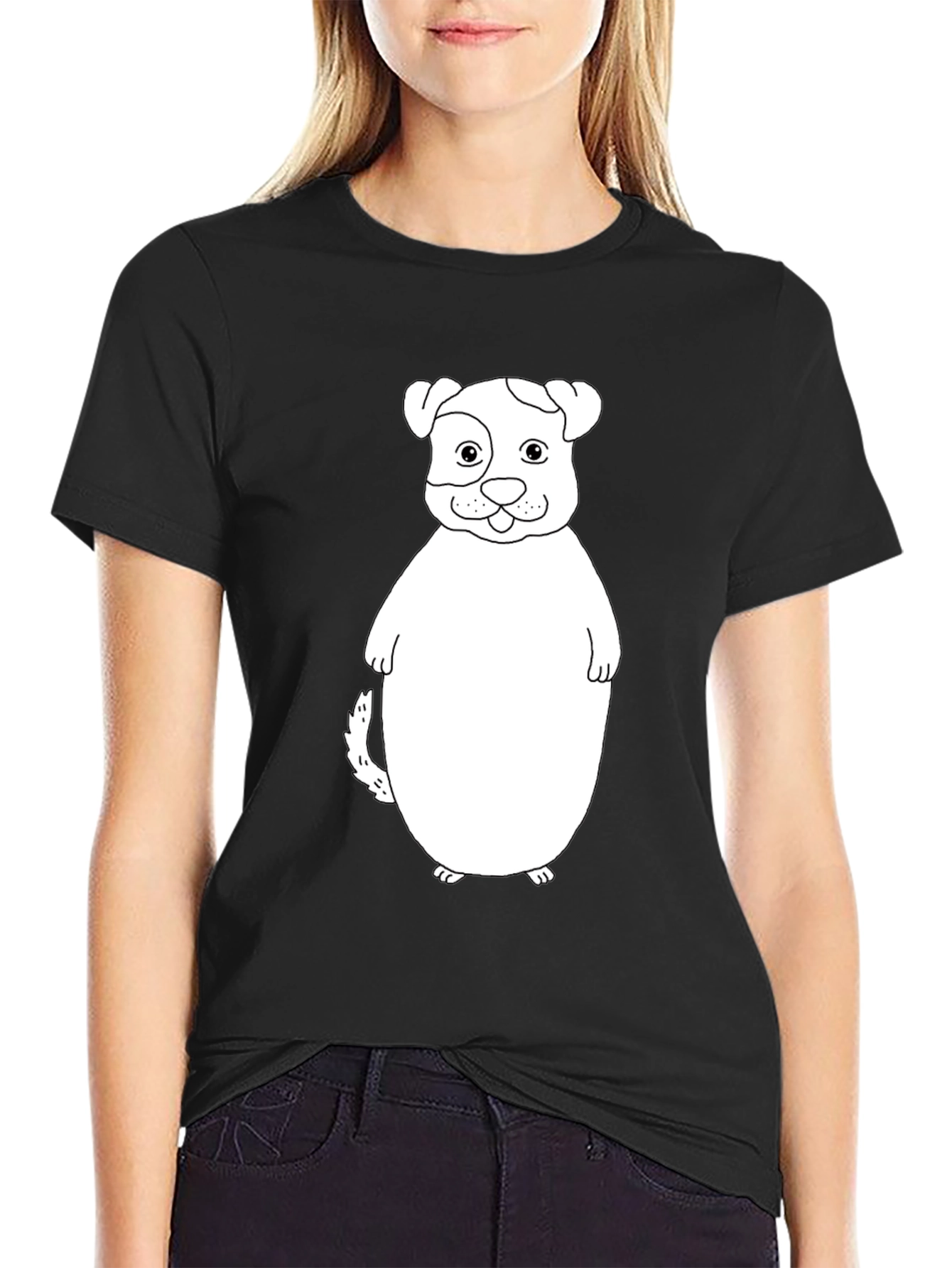 Black Dog Graphic Black T-Shirt view 2