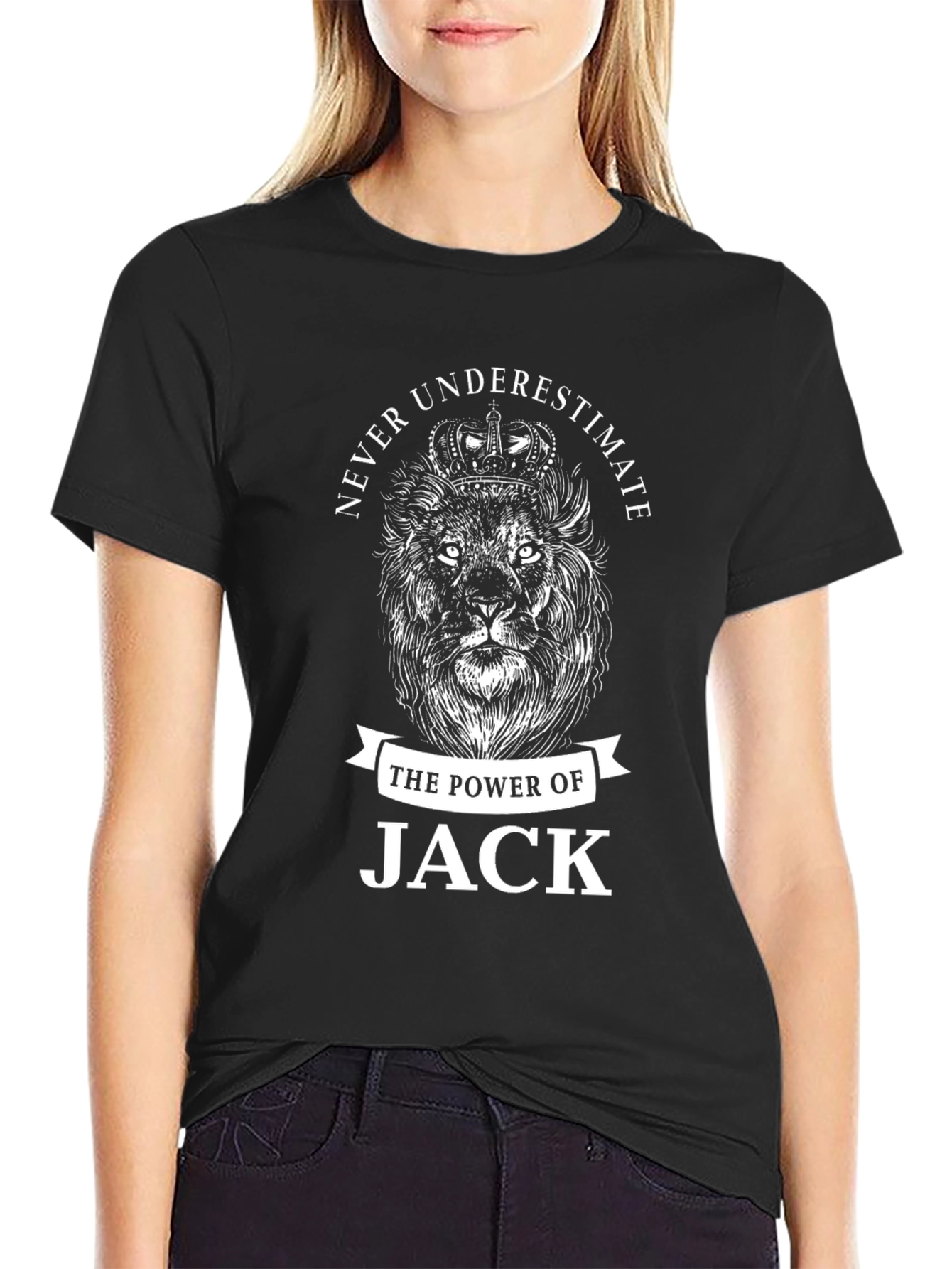 Black Lion King Never Underestimate T-Shirt for Men view 2