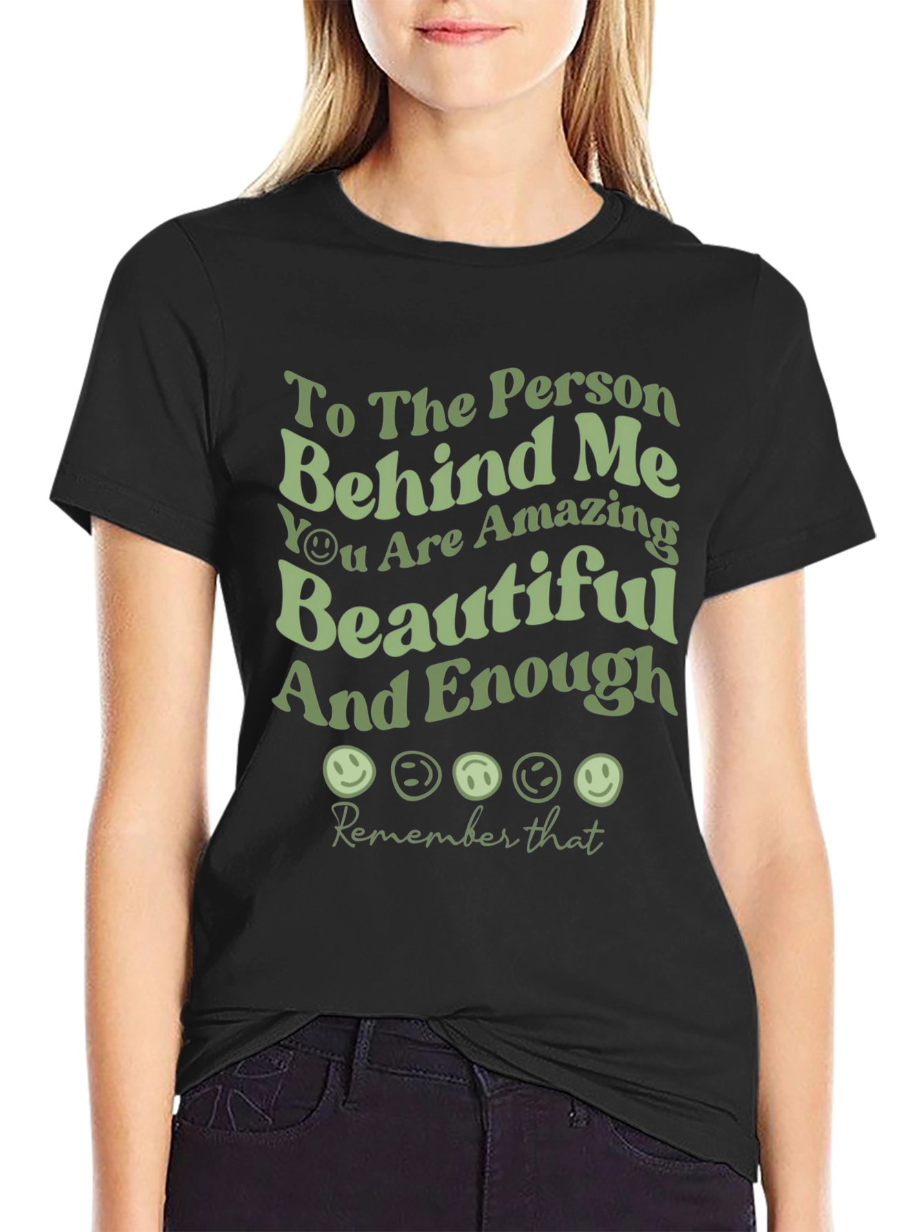 Black Inspirational Graphic Tee - Amazing & Beautiful view 2