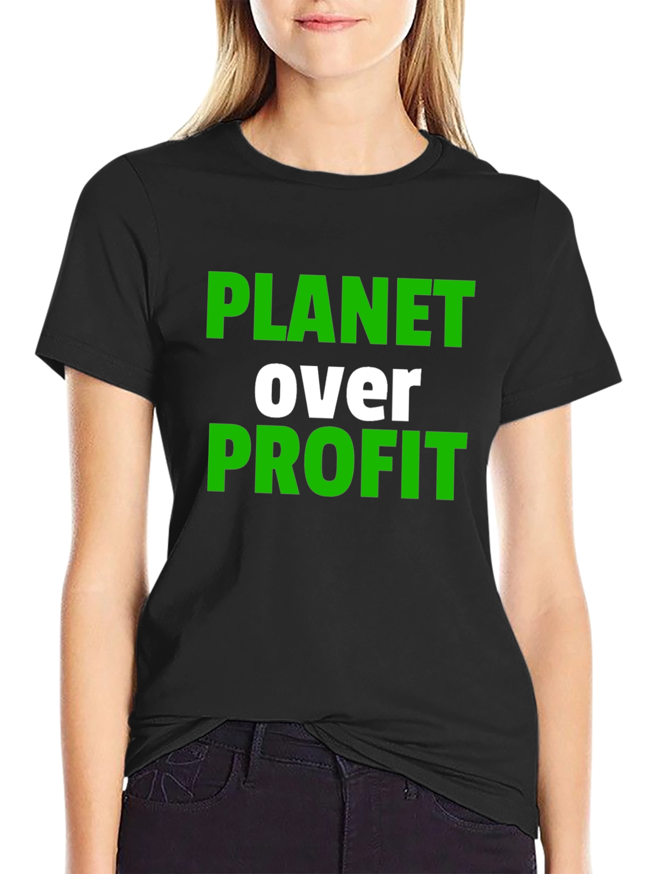 Black Planet Over Profit Graphic Tee - Black view 2