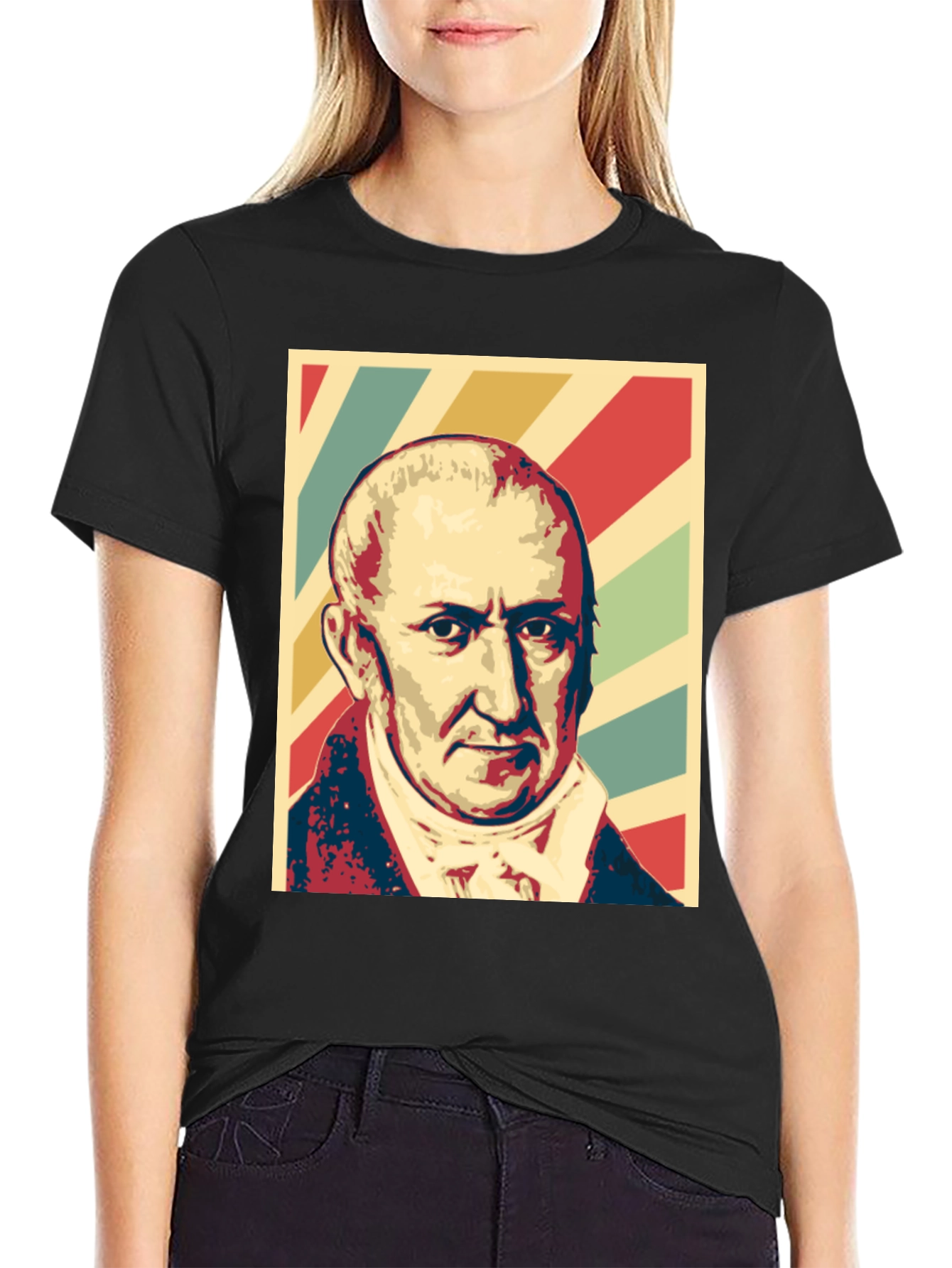 Historical Figure Portrait Graphic T-Shirt - 2