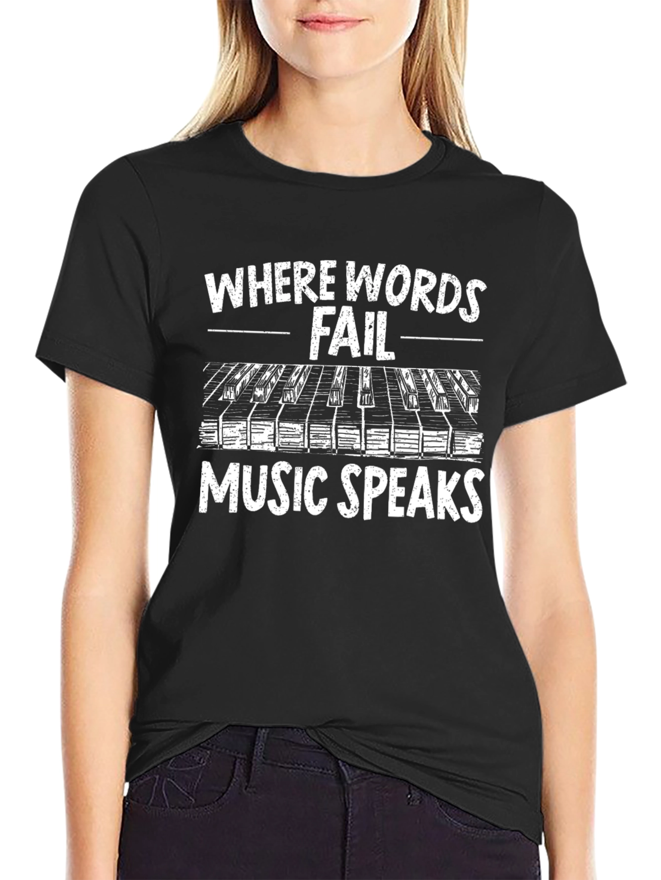 Black Music Speaks Graphic Tee view 2