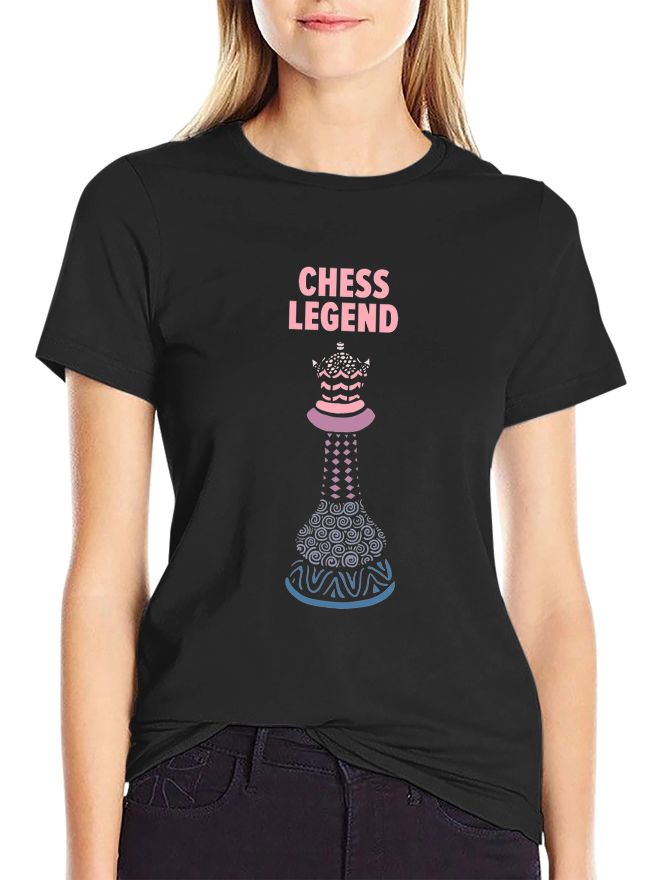 Black Chess Legend Graphic Tee - Stylish & Unique Design view 2