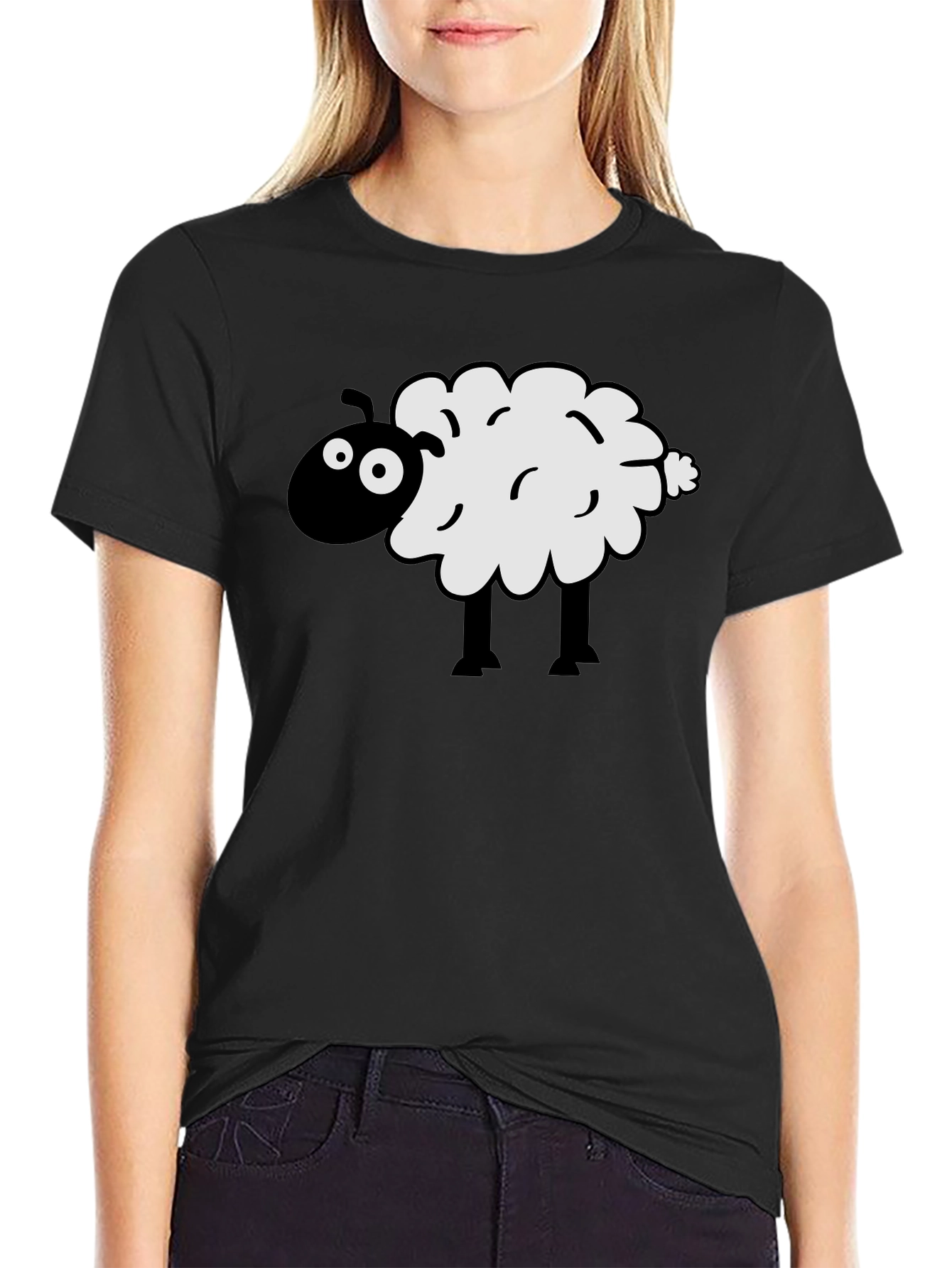 Black Black Sheep Graphic Tee - Men's Crew Neck T-Shirt view 2