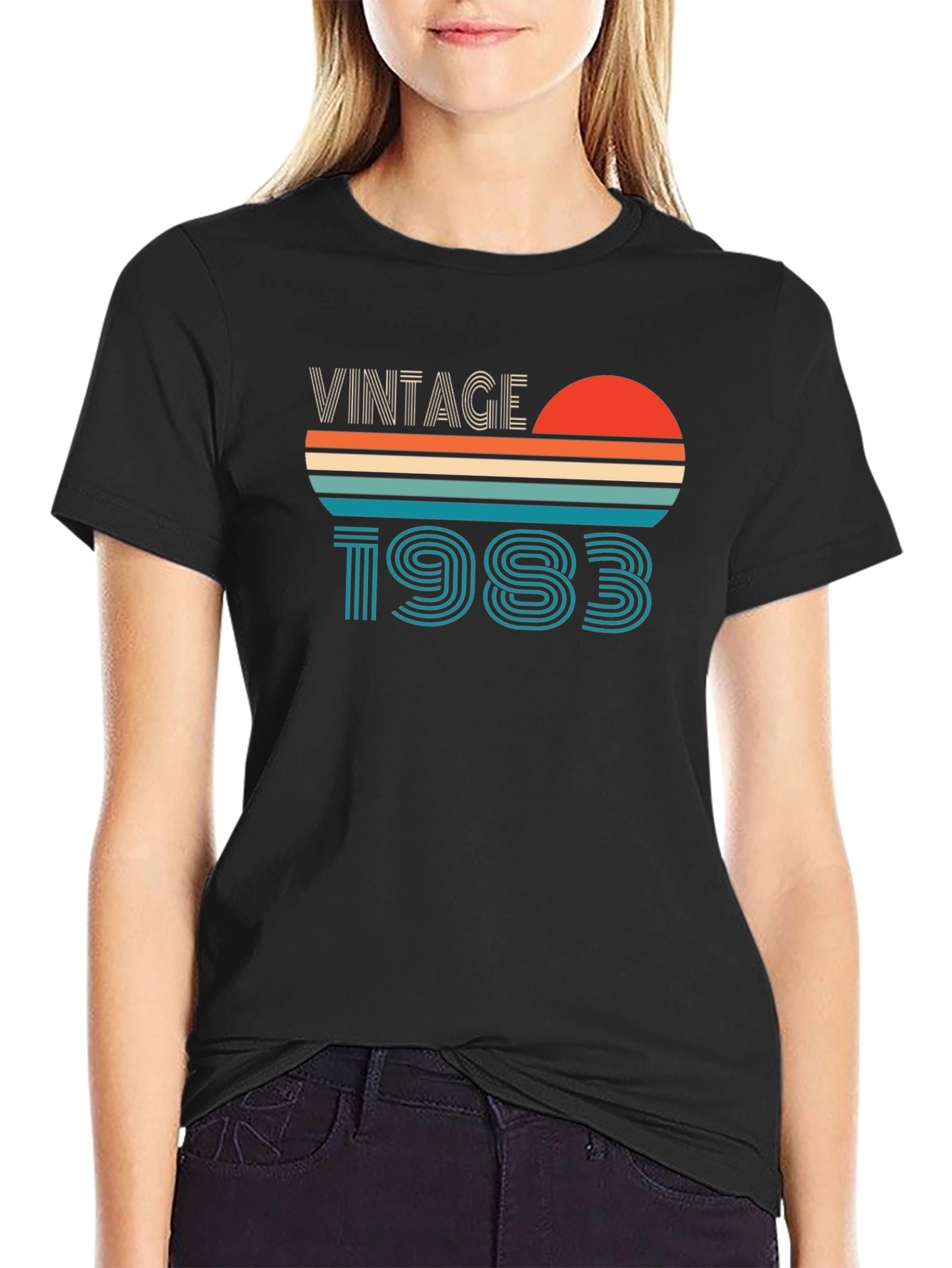 Black Vintage 1983 Graphic T-Shirt view 2