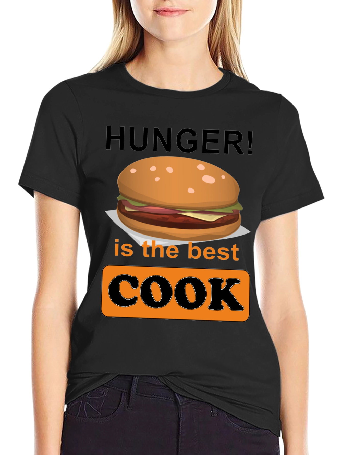 Black Hunger is the Best Cook Graphic T-Shirt view 2