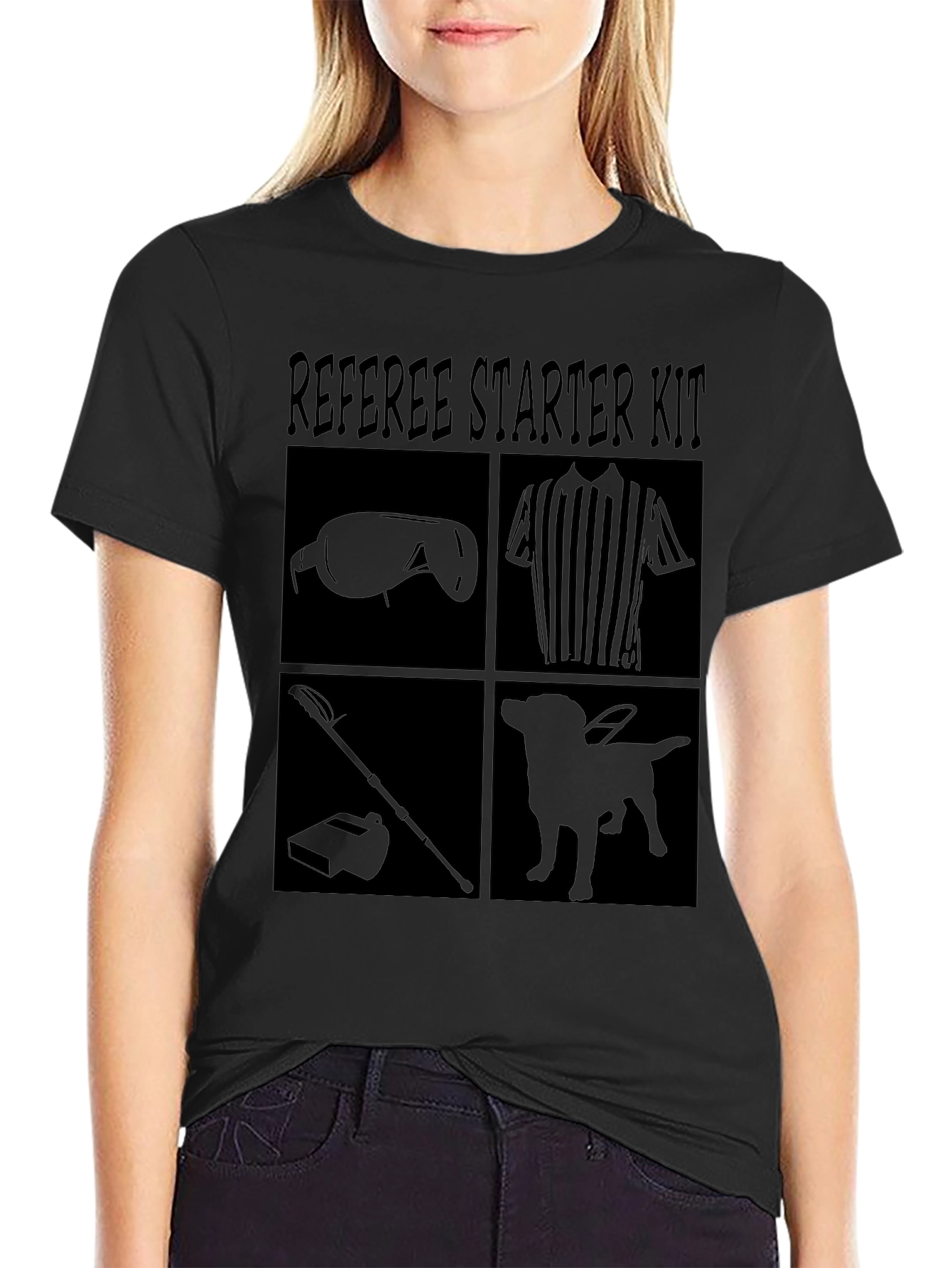 Black Referee Starter Kit Black T-Shirt view 2