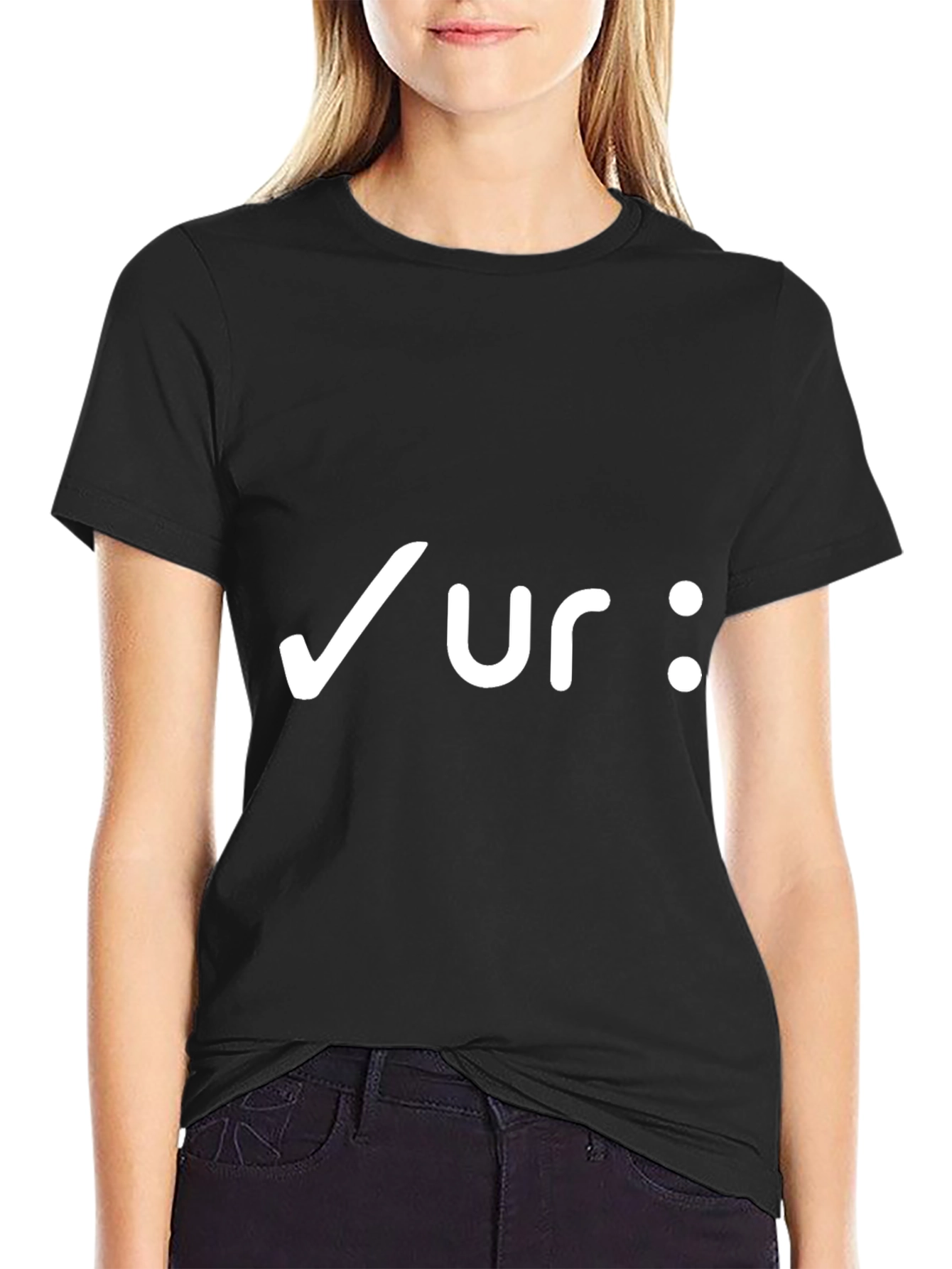 Black Funny Sarcastic Check Ur Vibe T-Shirt view 2