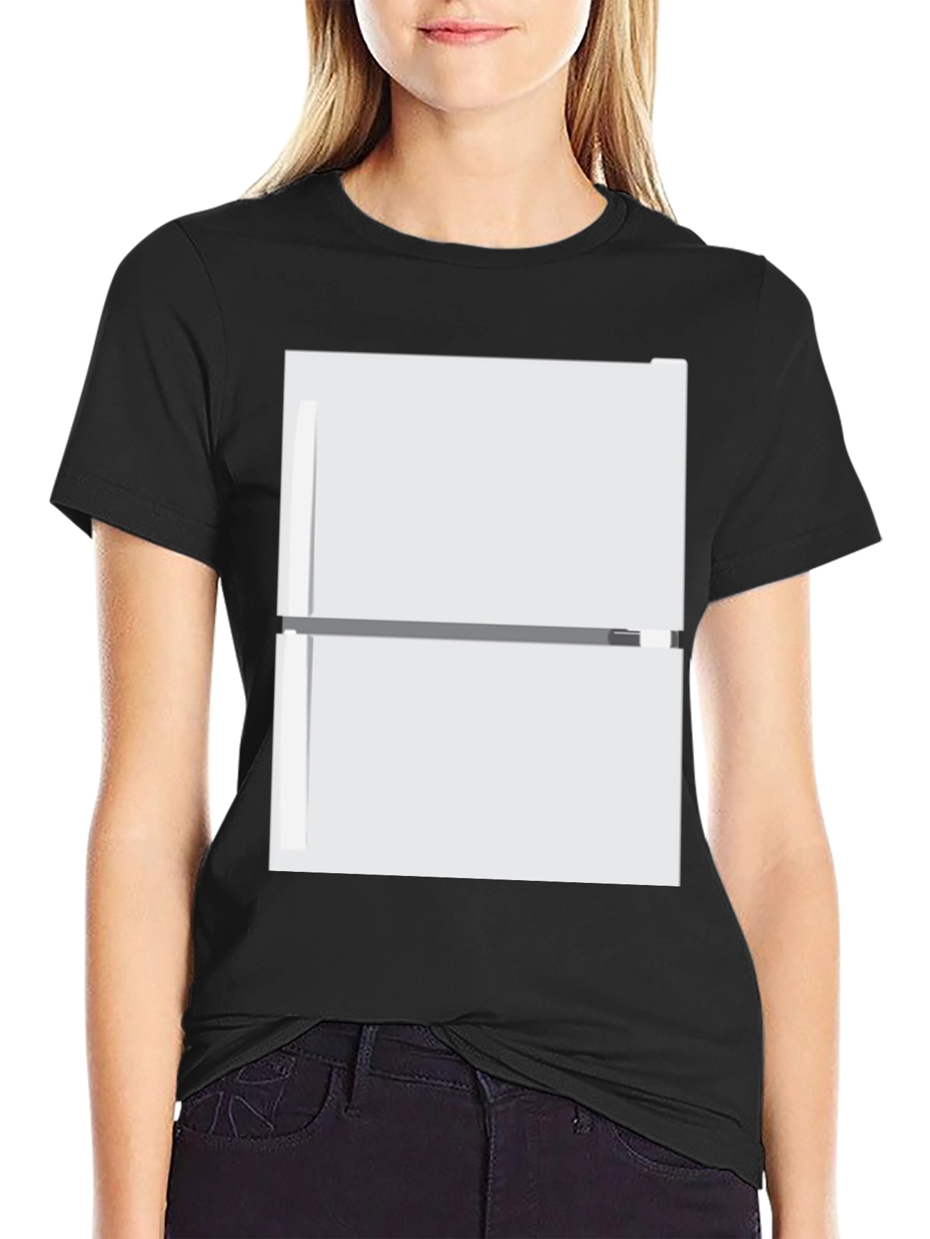 Black Novelty Refrigerator T-Shirt view 2