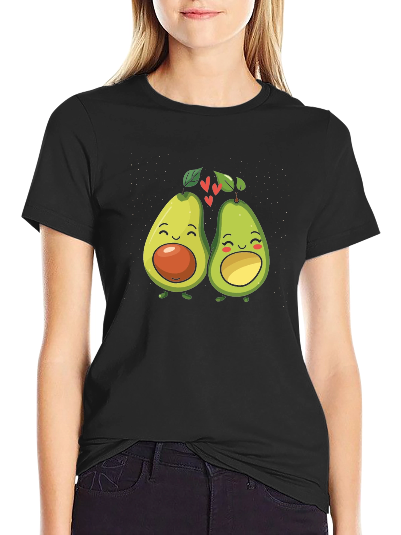 Black Avocado Love T-Shirt view 2