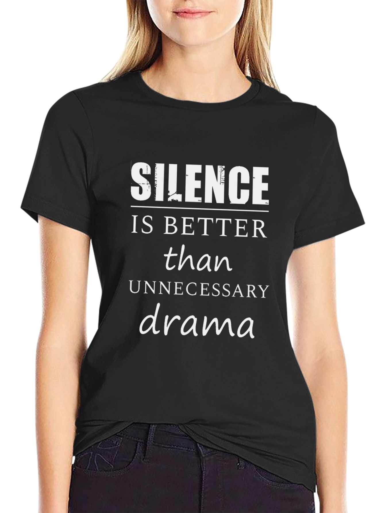 Black Silence is Better T-Shirt view 2