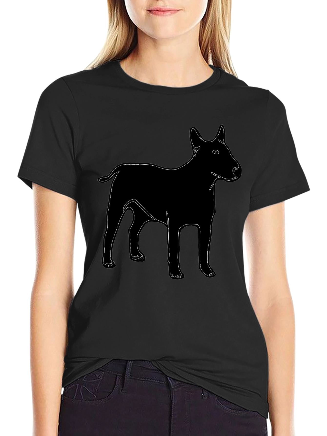 Black Dog Graphic T-Shirt - Black view 2