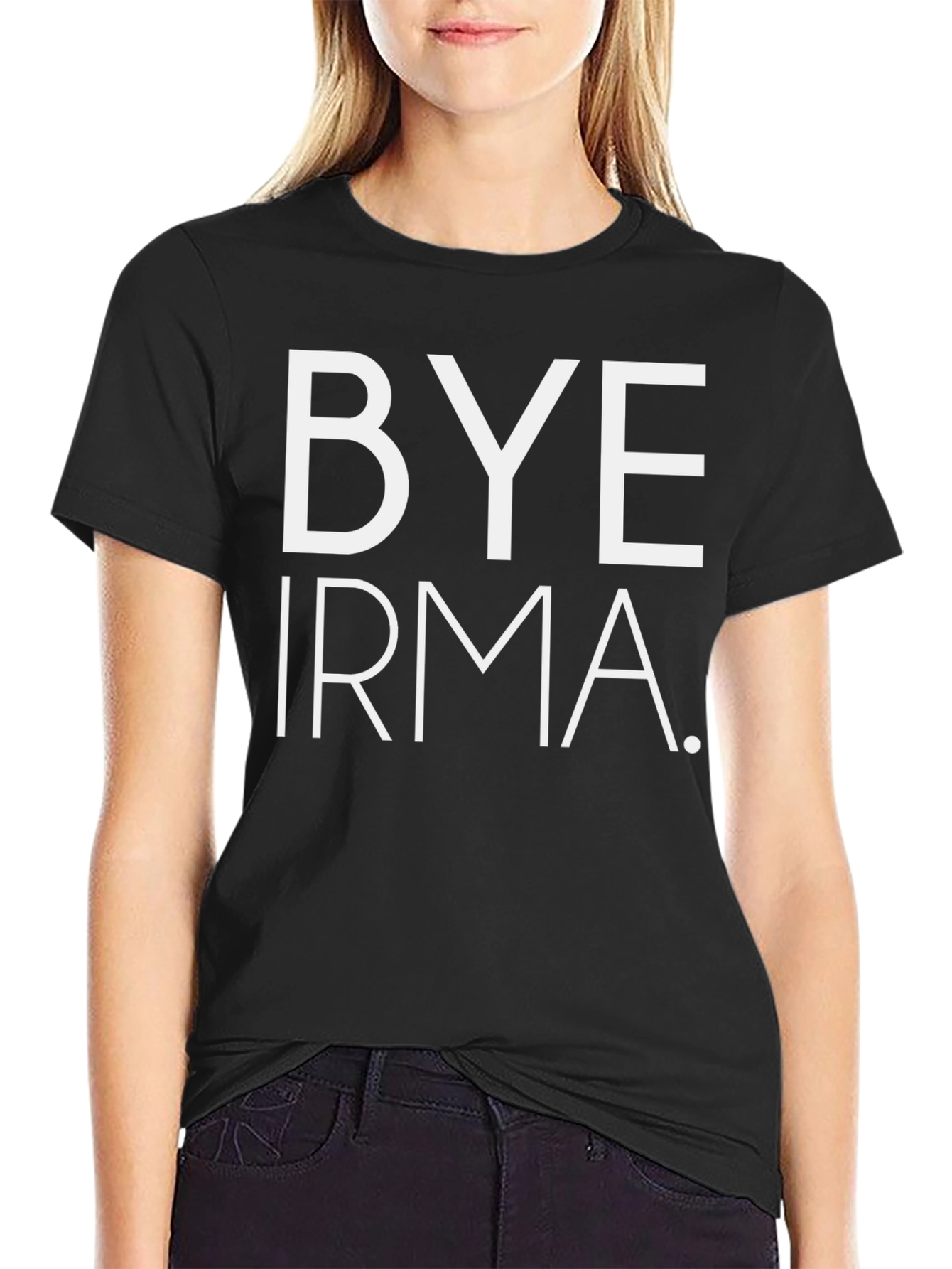 Black Bye Irma Graphic T-Shirt view 2