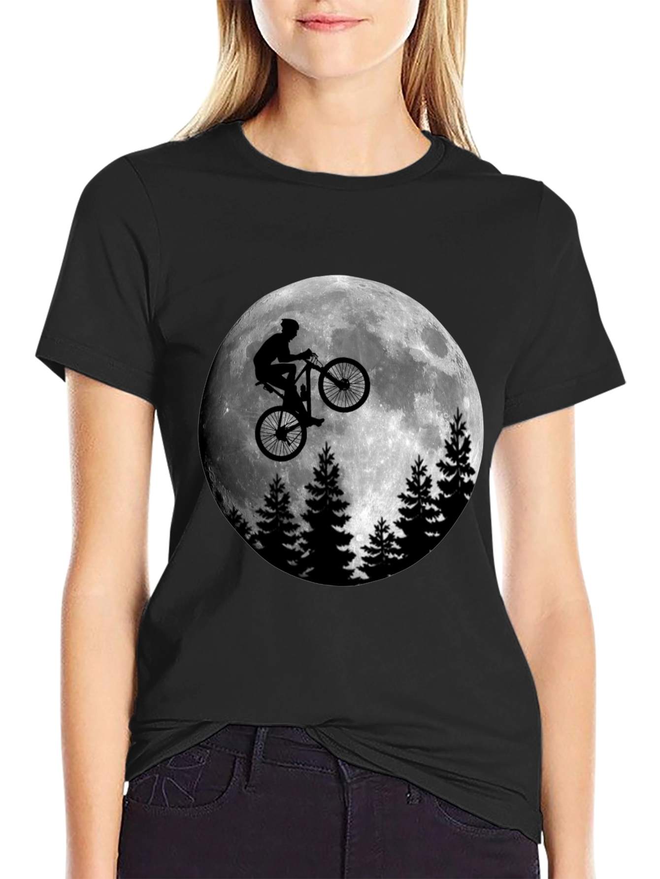 Moon Rider Graphic T-Shirt - Men's Black Tee - 2