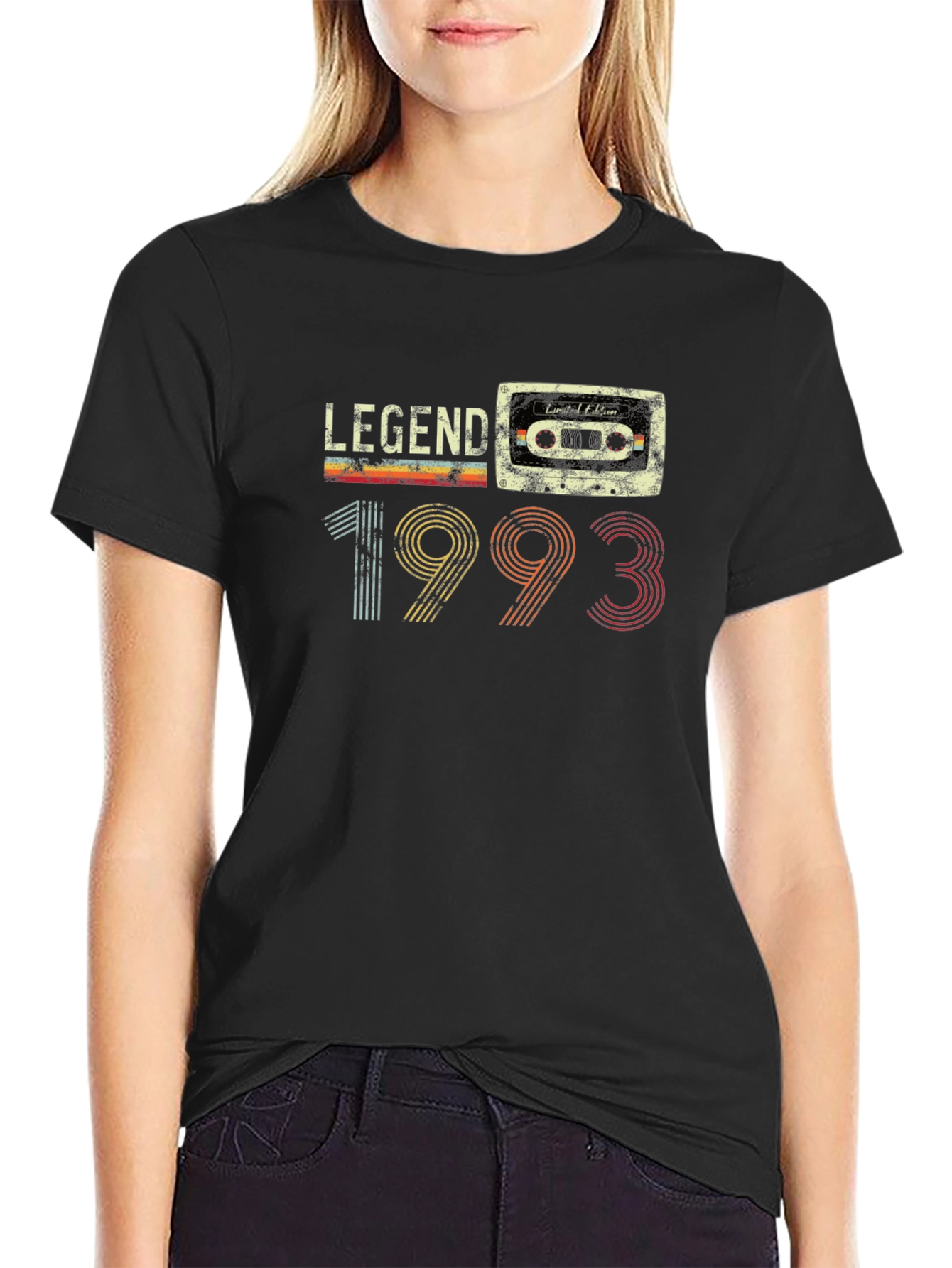 Legend 1993 Retro Cassette Tape Birthday T-Shirt - 2