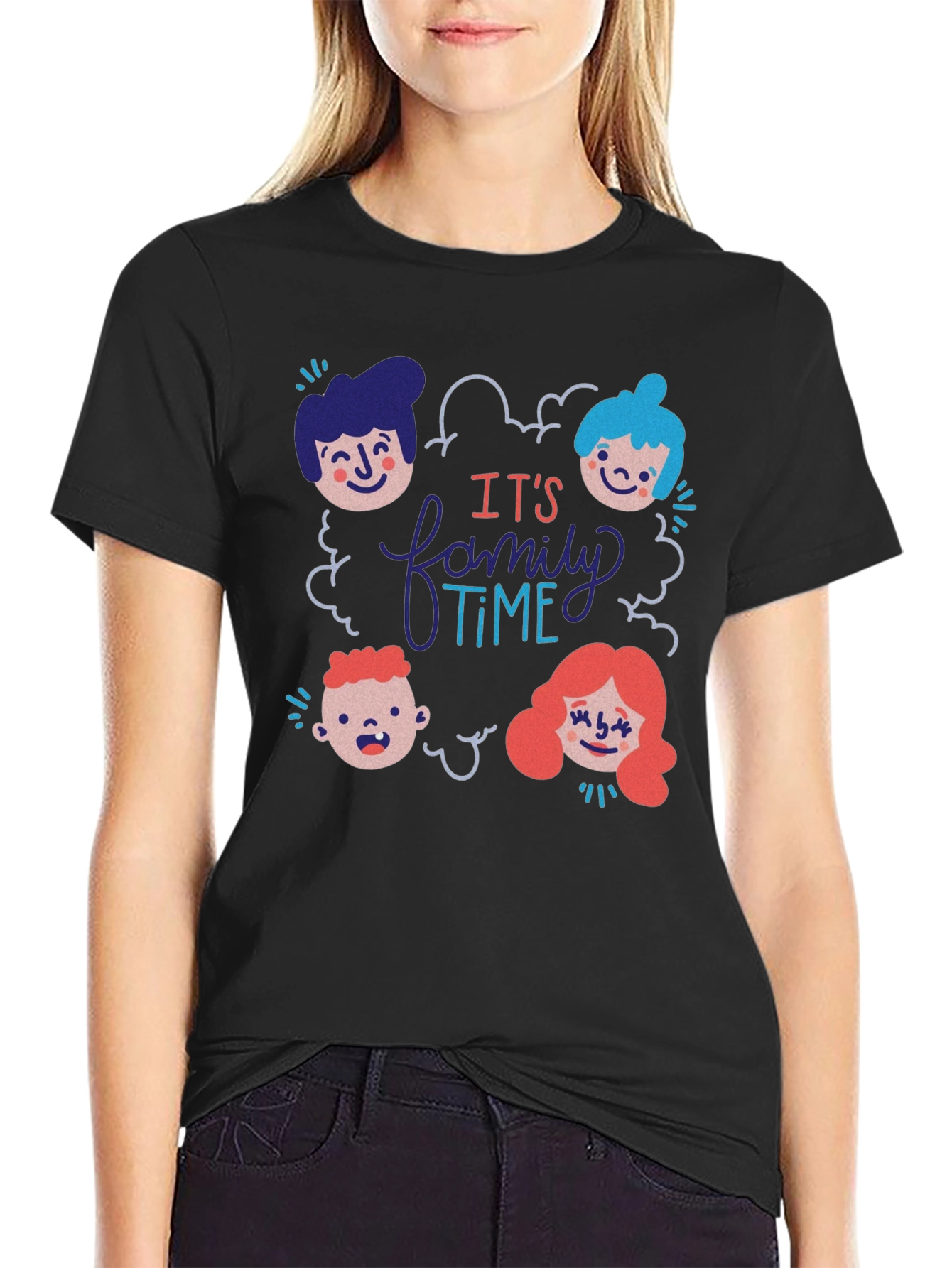 Black Family Time T-Shirt: Fun & Comfortable view 2