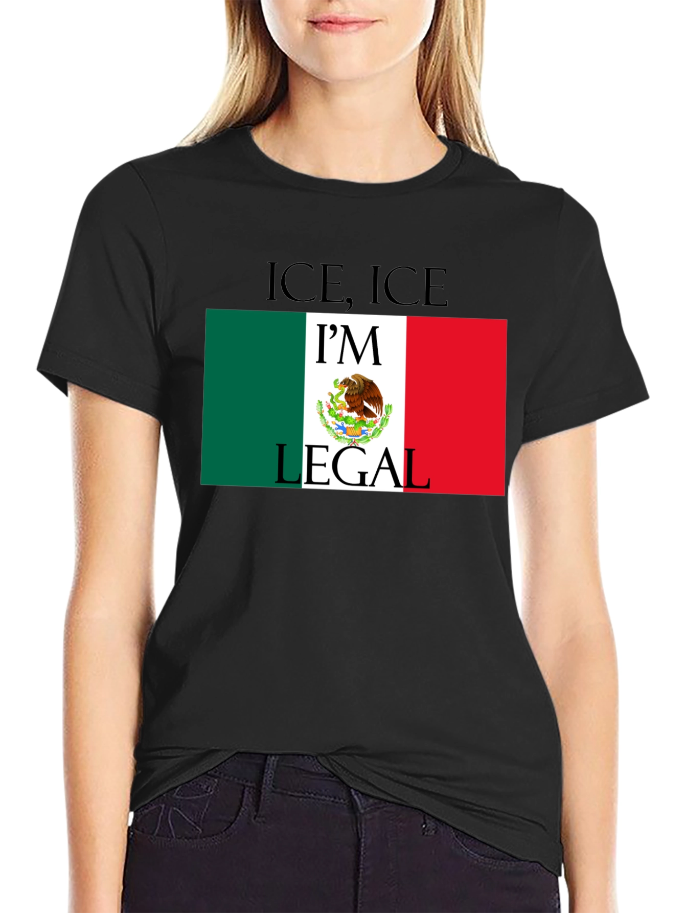 Black I'm Legal - Novelty Graphic T-Shirt view 2