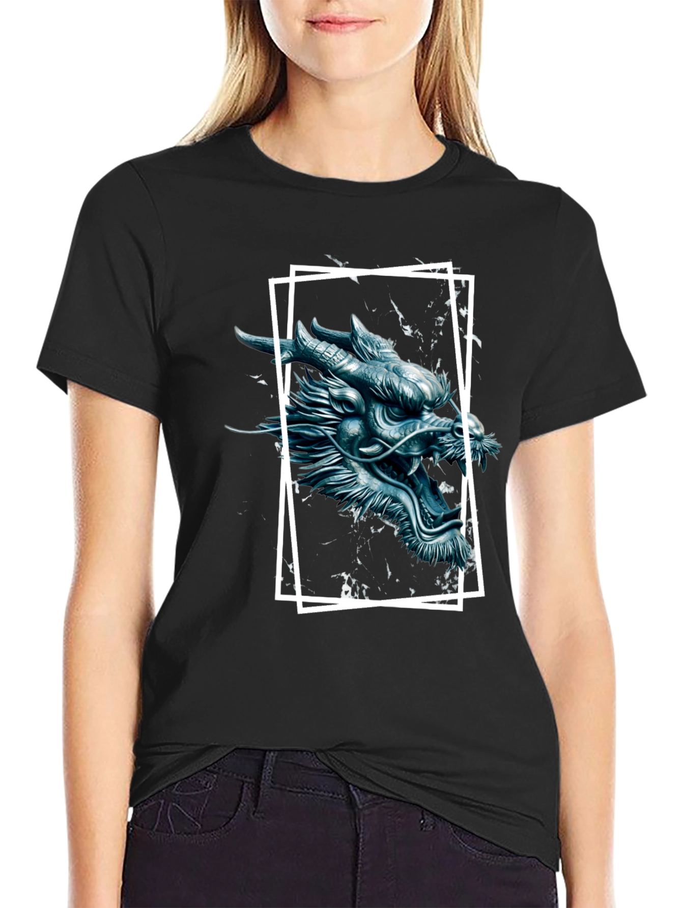 Black Dragon Graphic Tee - Black view 2