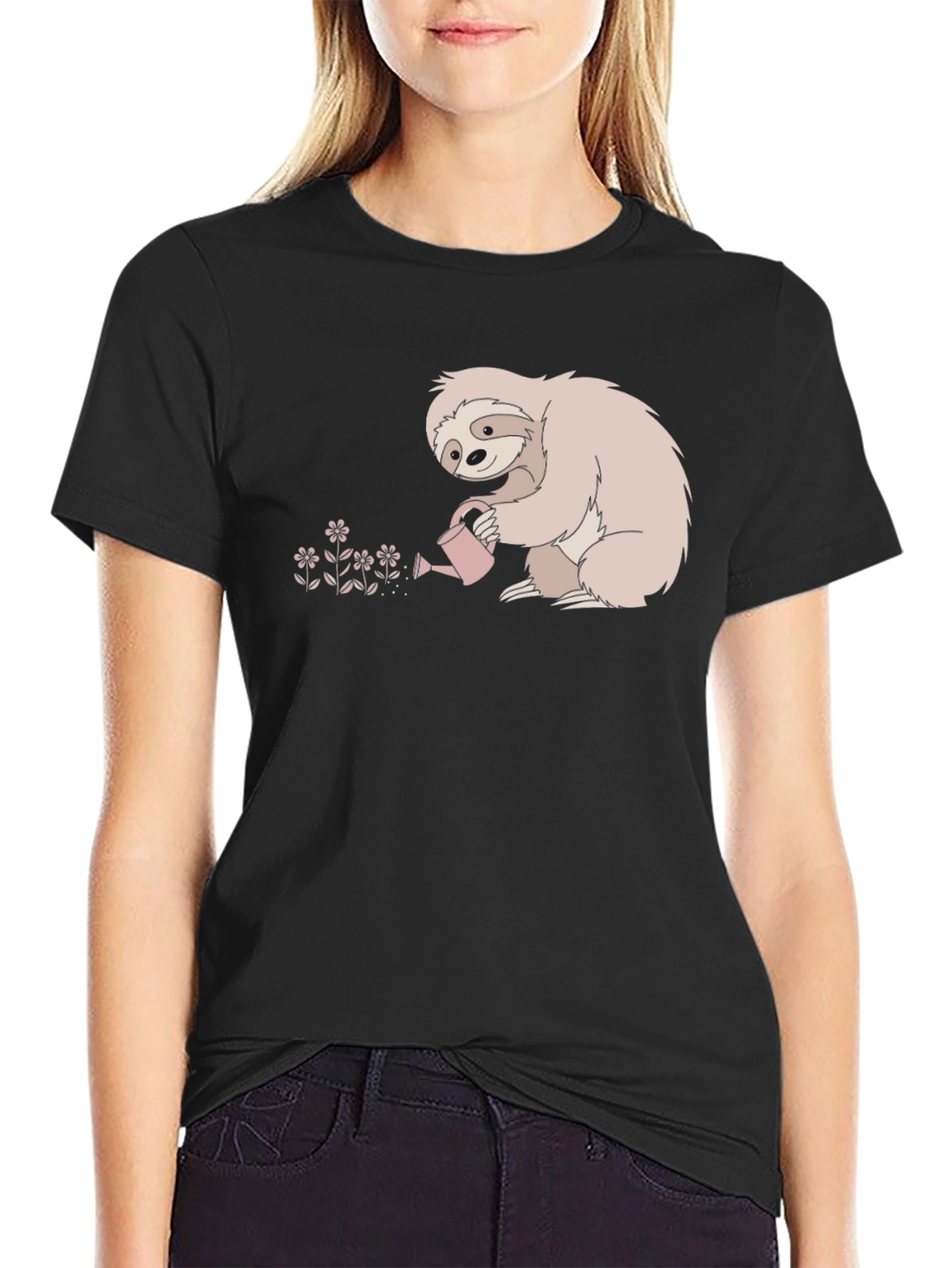 Black Sloth Gardener Graphic Tee - Relaxed Fit view 2