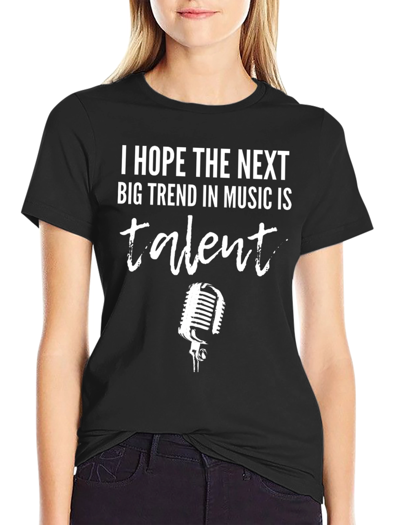 Black Talent in Music Graphic Tee - Black view 2