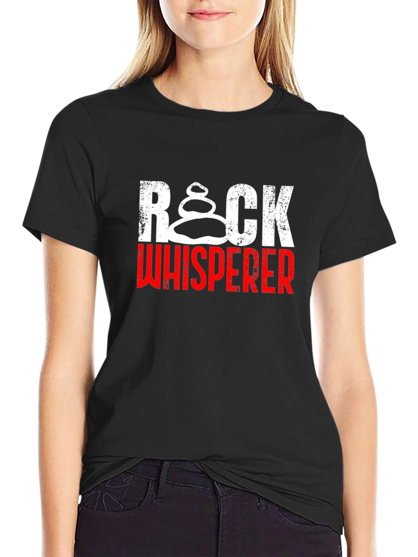 Black Rock Whisperer Black Cotton Tee view 2
