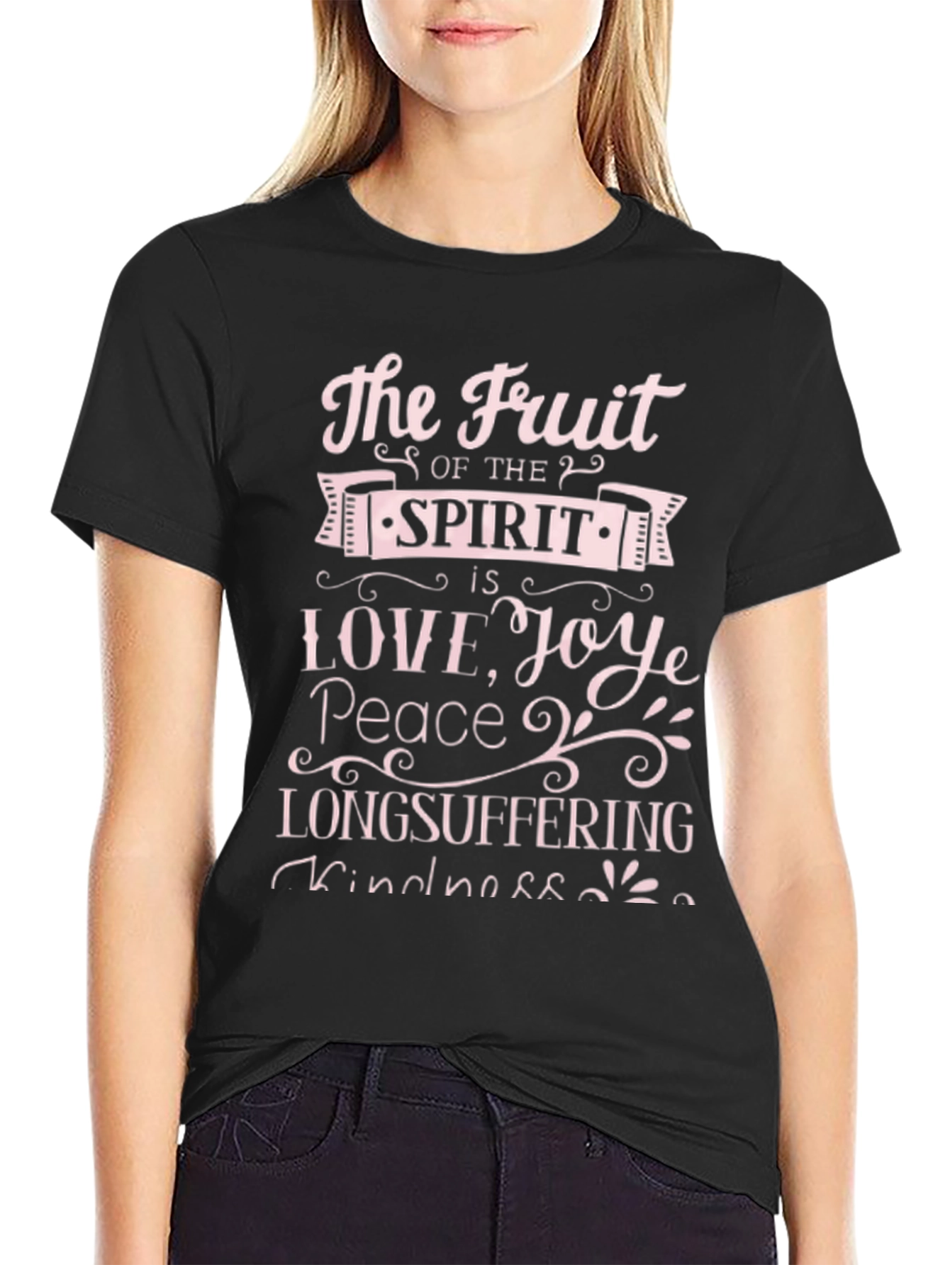 Black Fruit of the Spirit Graphic T-Shirt view 2