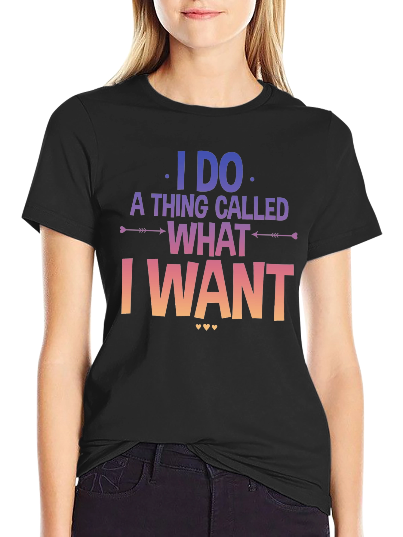 Black I Do What I Want Graphic T-Shirt view 2