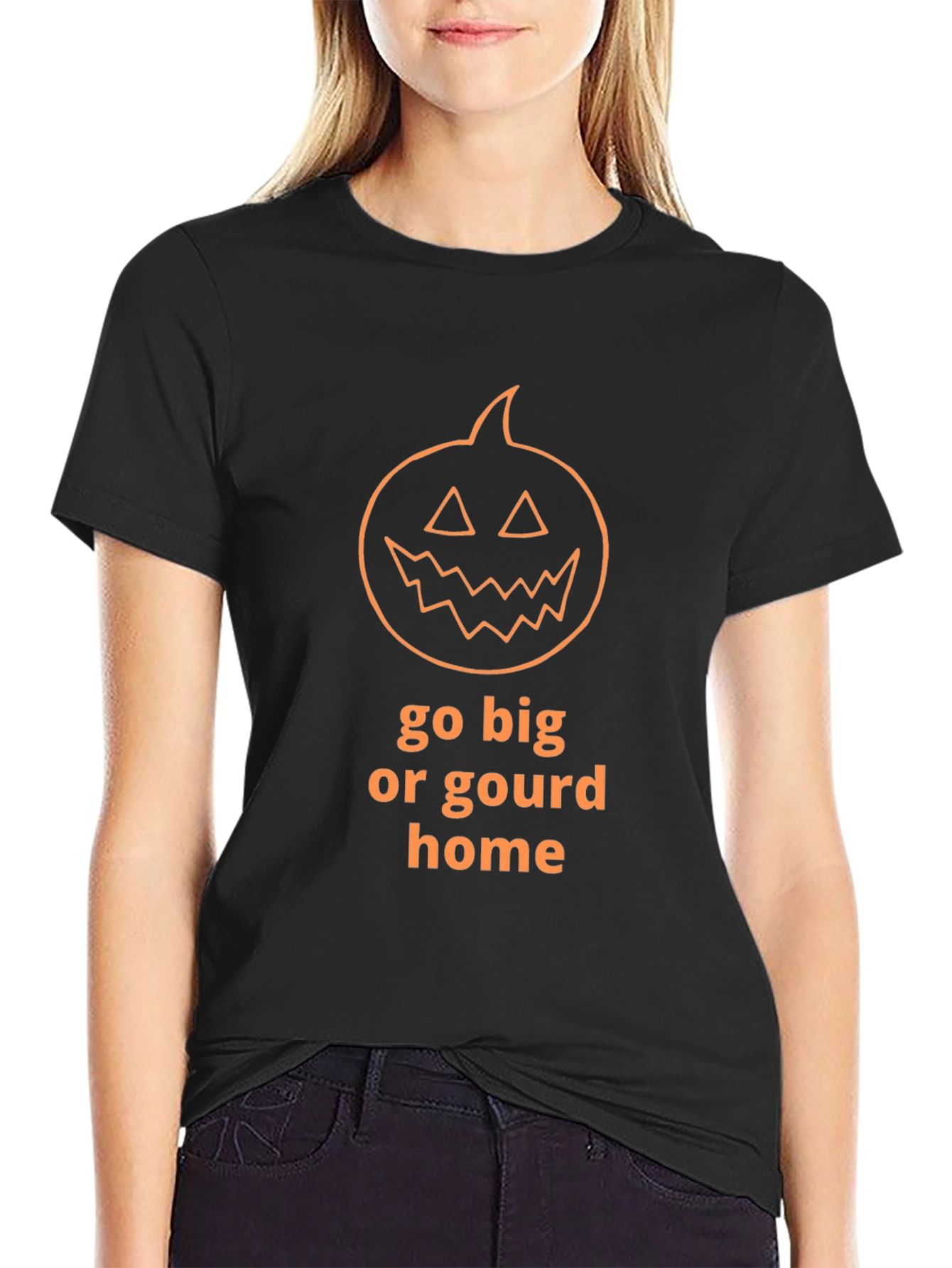 Go Big or Gourd Home Halloween T-Shirt - 2