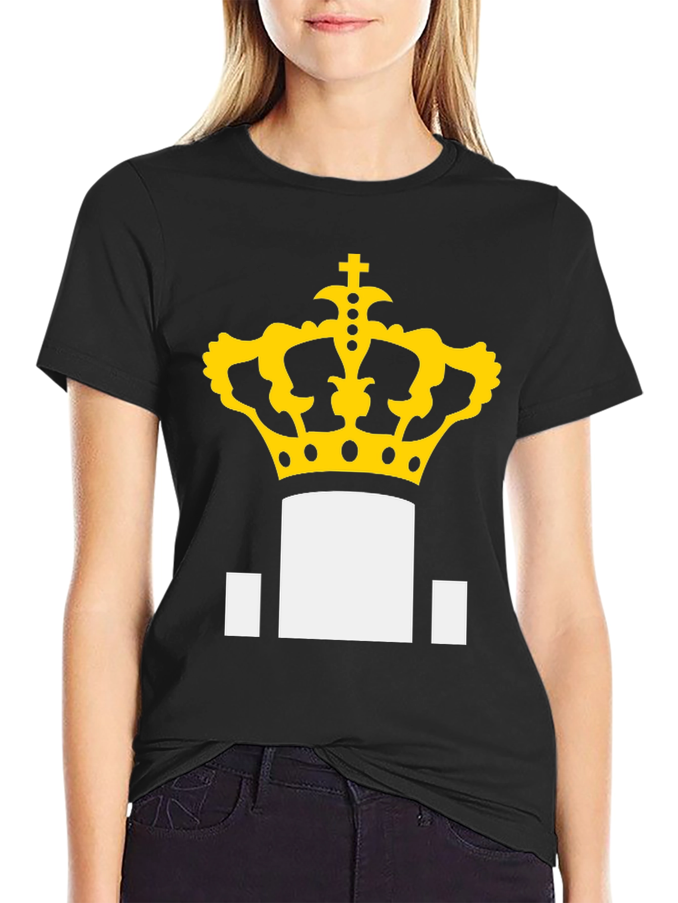 Black Crown Graphic Tee - Royal Style view 2