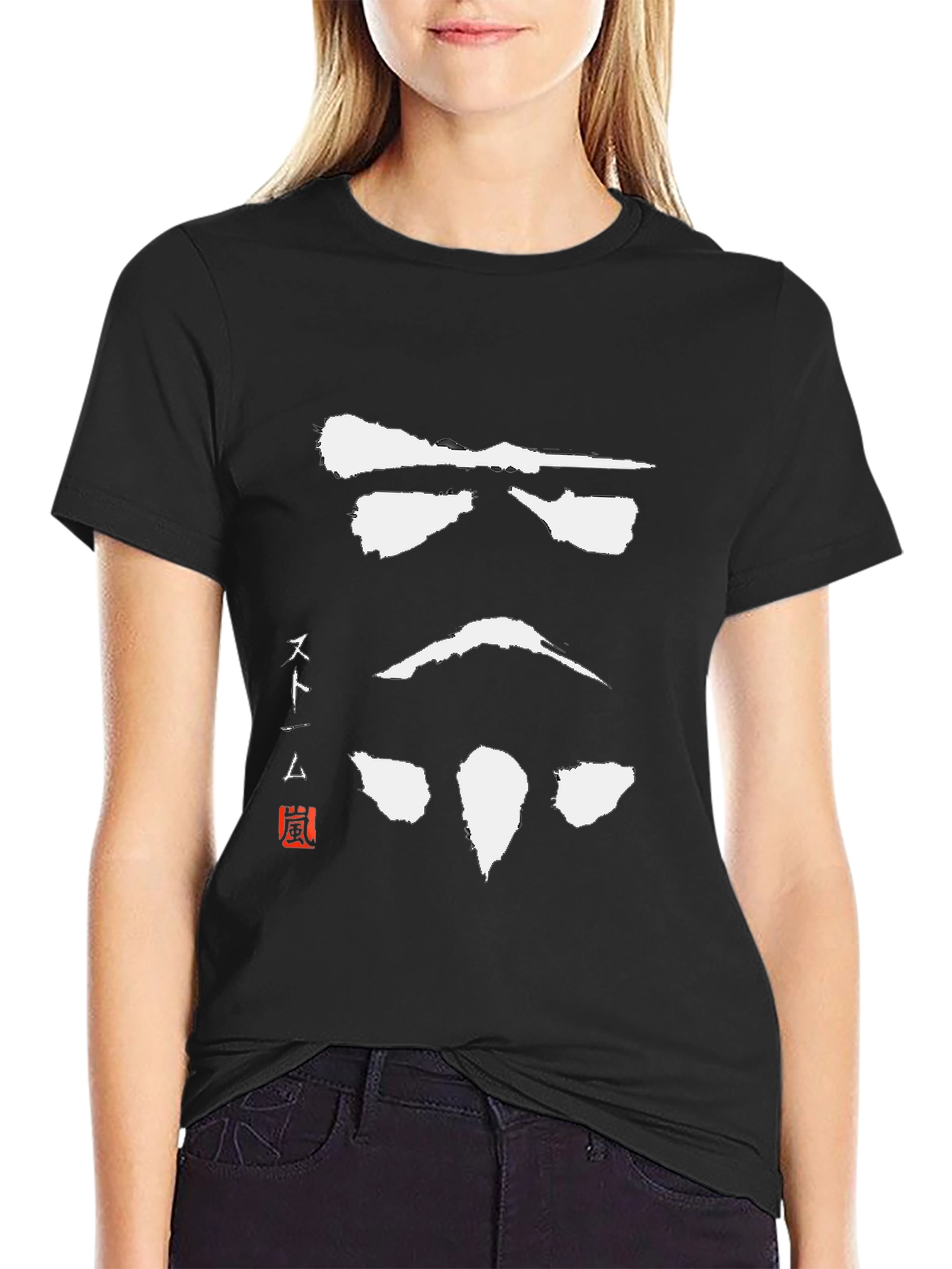 Black Stormtrooper Samurai T-Shirt view 2