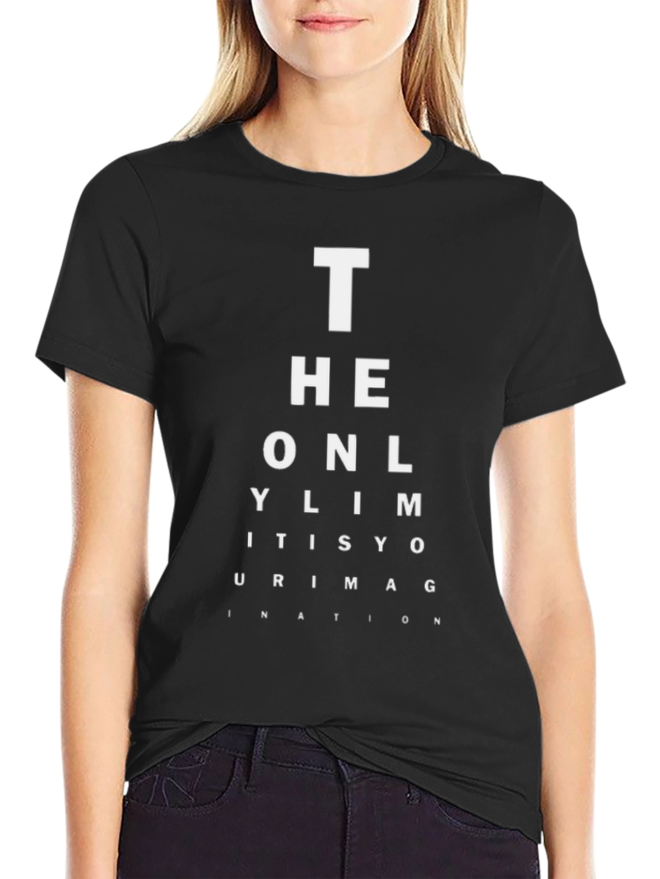 Black Eye Chart T-Shirt - The Only Limit Is Your Imagination view 2