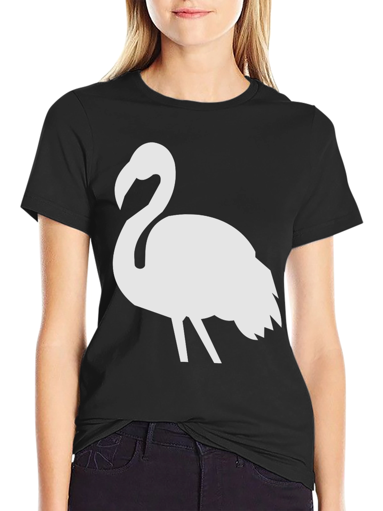 Black Flamingo Graphic Tee - Men's Black T-Shirt view 2