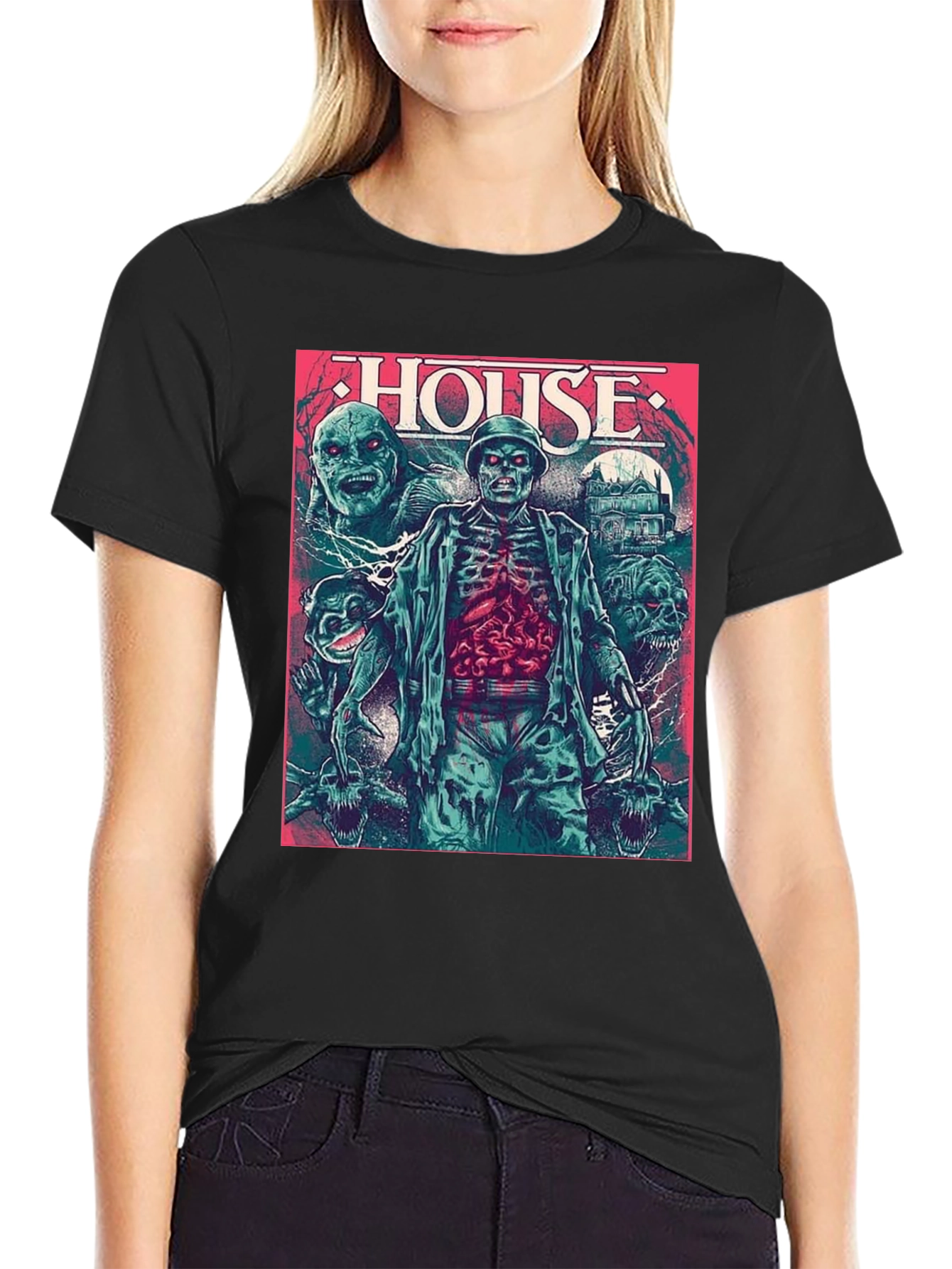 Black House Horror Movie T-Shirt - Classic Cult Film Tee view 2