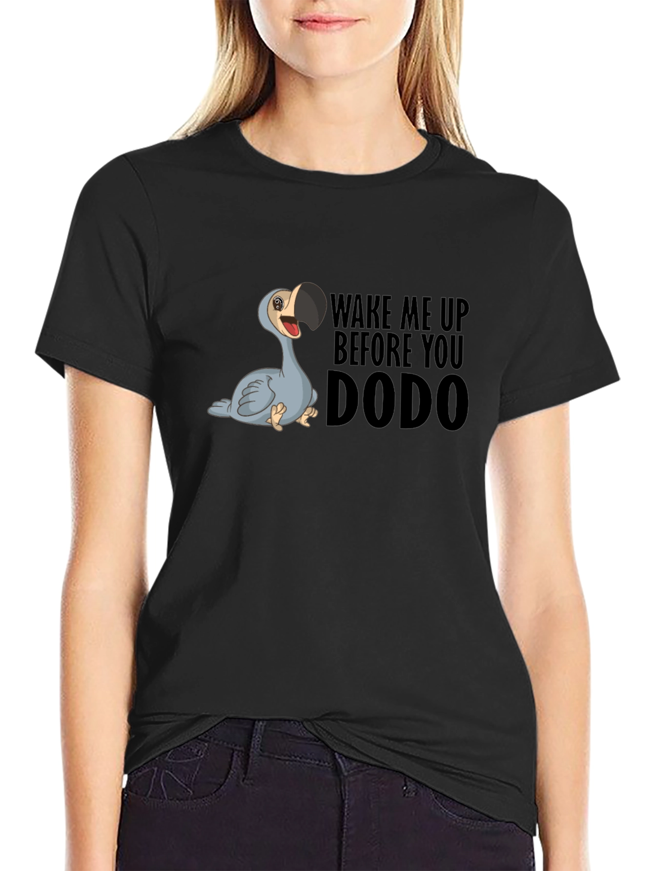 Black Wake Me Up Dodo T-Shirt view 2