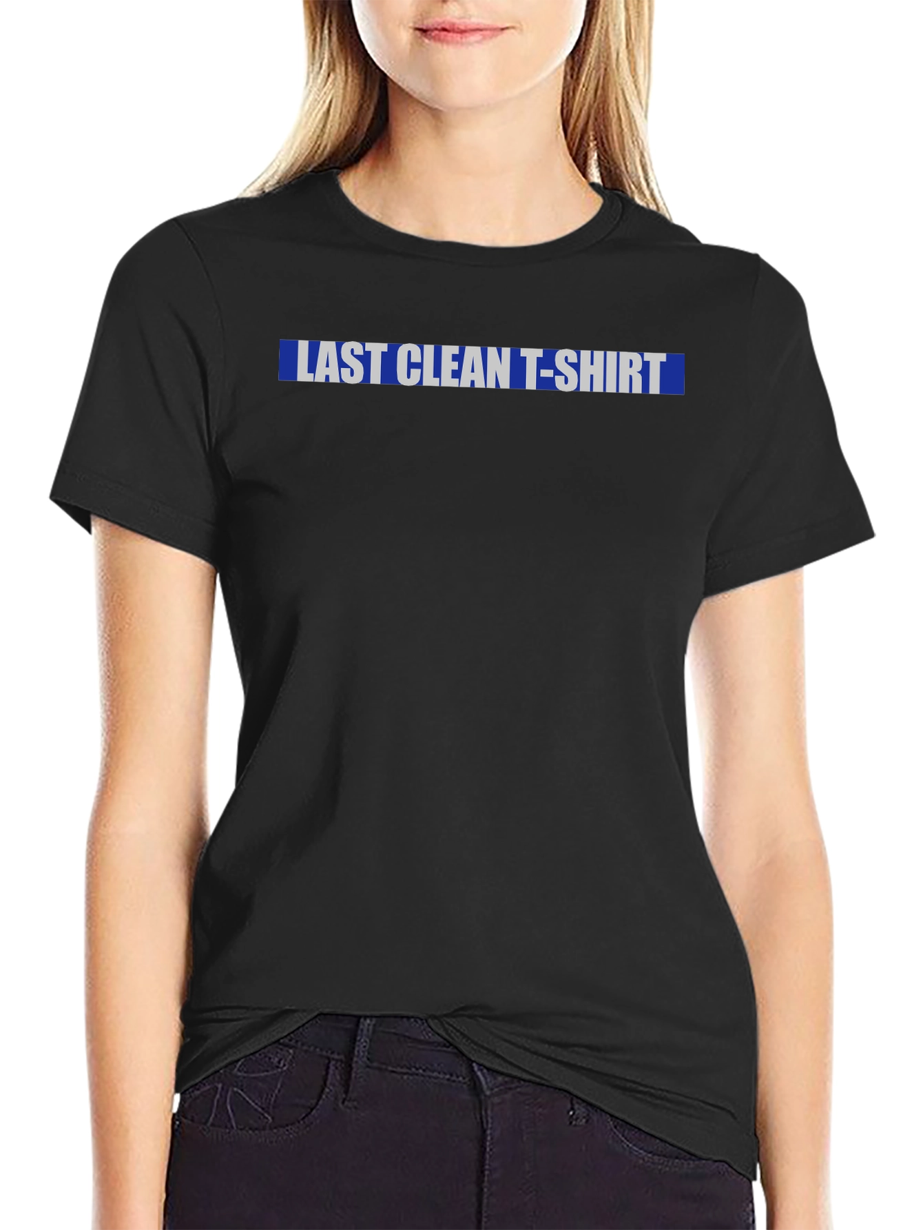 Black Last Clean T-Shirt Graphic Tee - Casual Wear view 2
